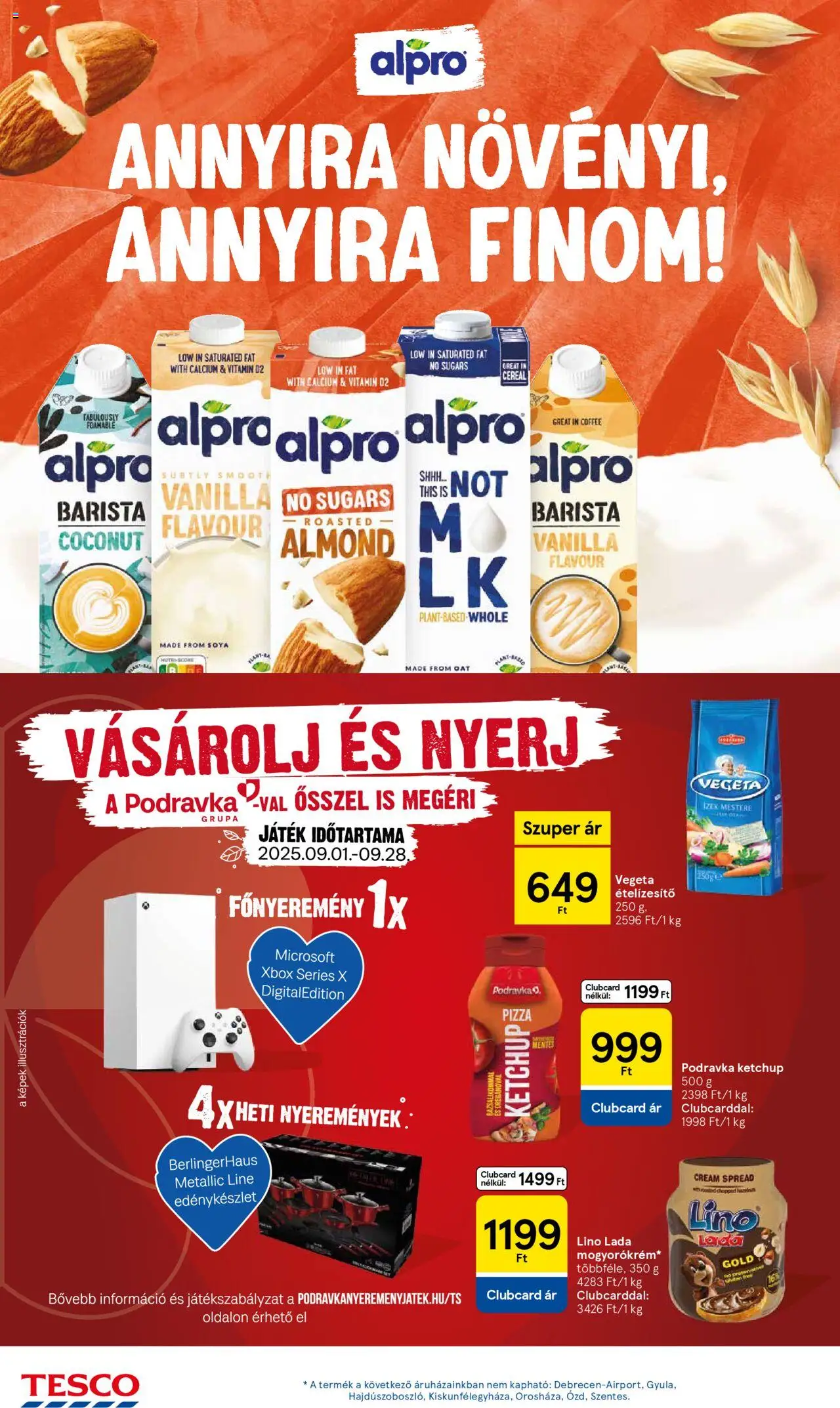 Tesco akciós ujság - amely érvényes a következő dátumtól: 11.09.2025 | Oldal: 24 | Termékek: Vegeta, Játék, Edénykészlet, Ketchup