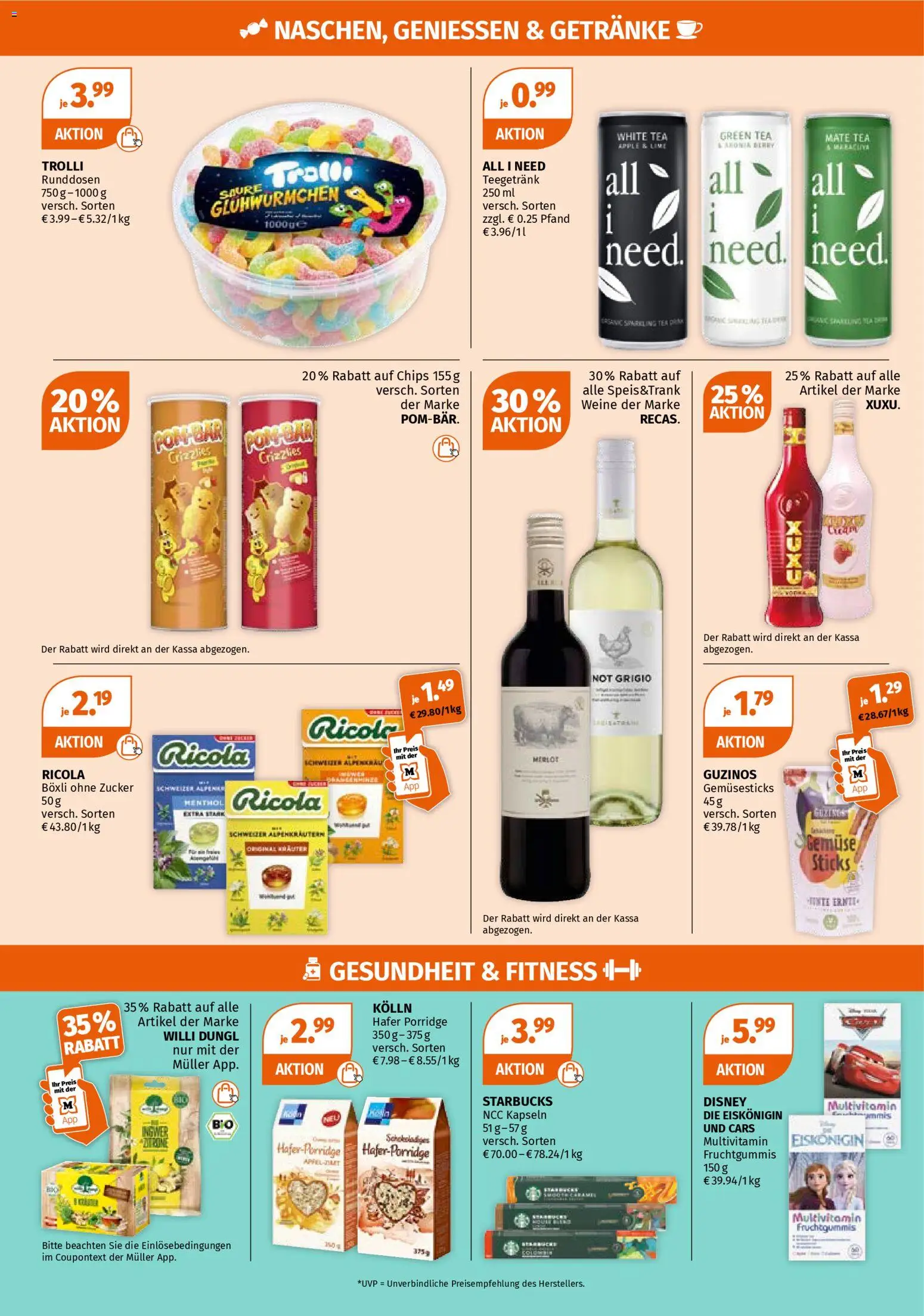 Müller Flugblatt gültig ab 02.03.2026 | Seite: 17 | Produkte: Chips, Gemüse, Zucker, Papier blanc