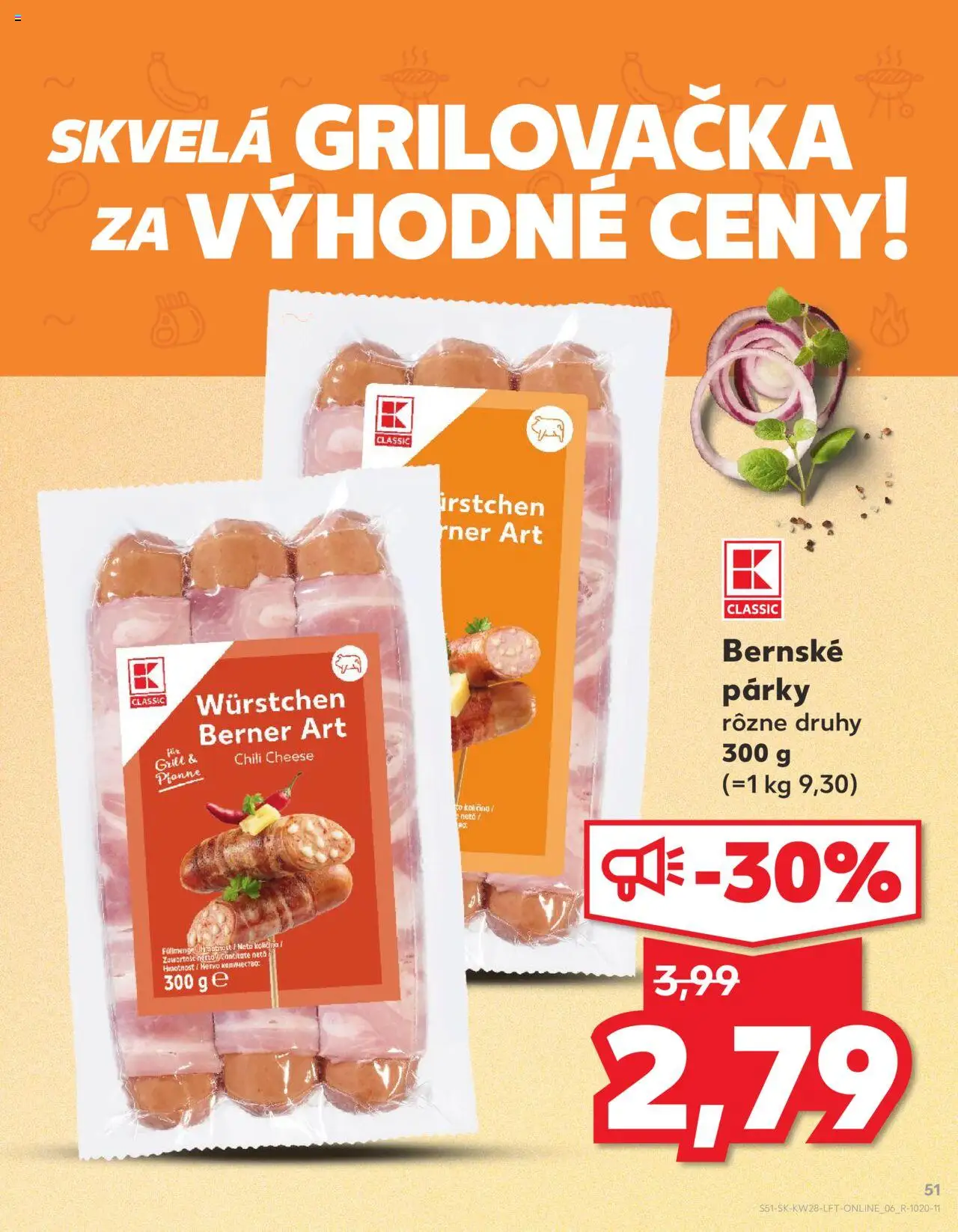 Kaufland Partizánske │ platný od 10.07.2025 | Strana: 51 | Produkty: Párky