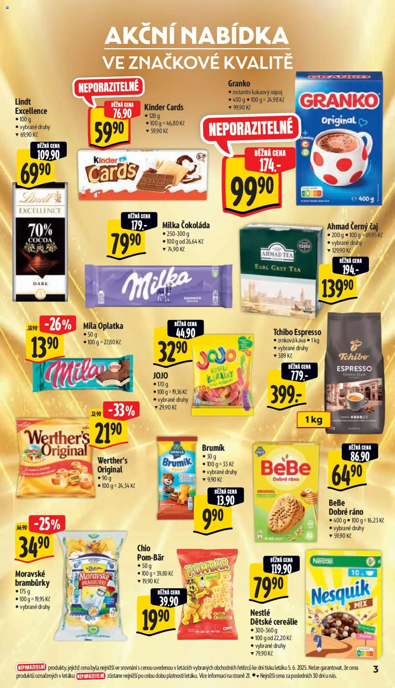 Albert leták - Supermarket od 11.06.2025 | Strana: 8 | Produkty: Čaj, Bramburky, Tchibo, Nesquik