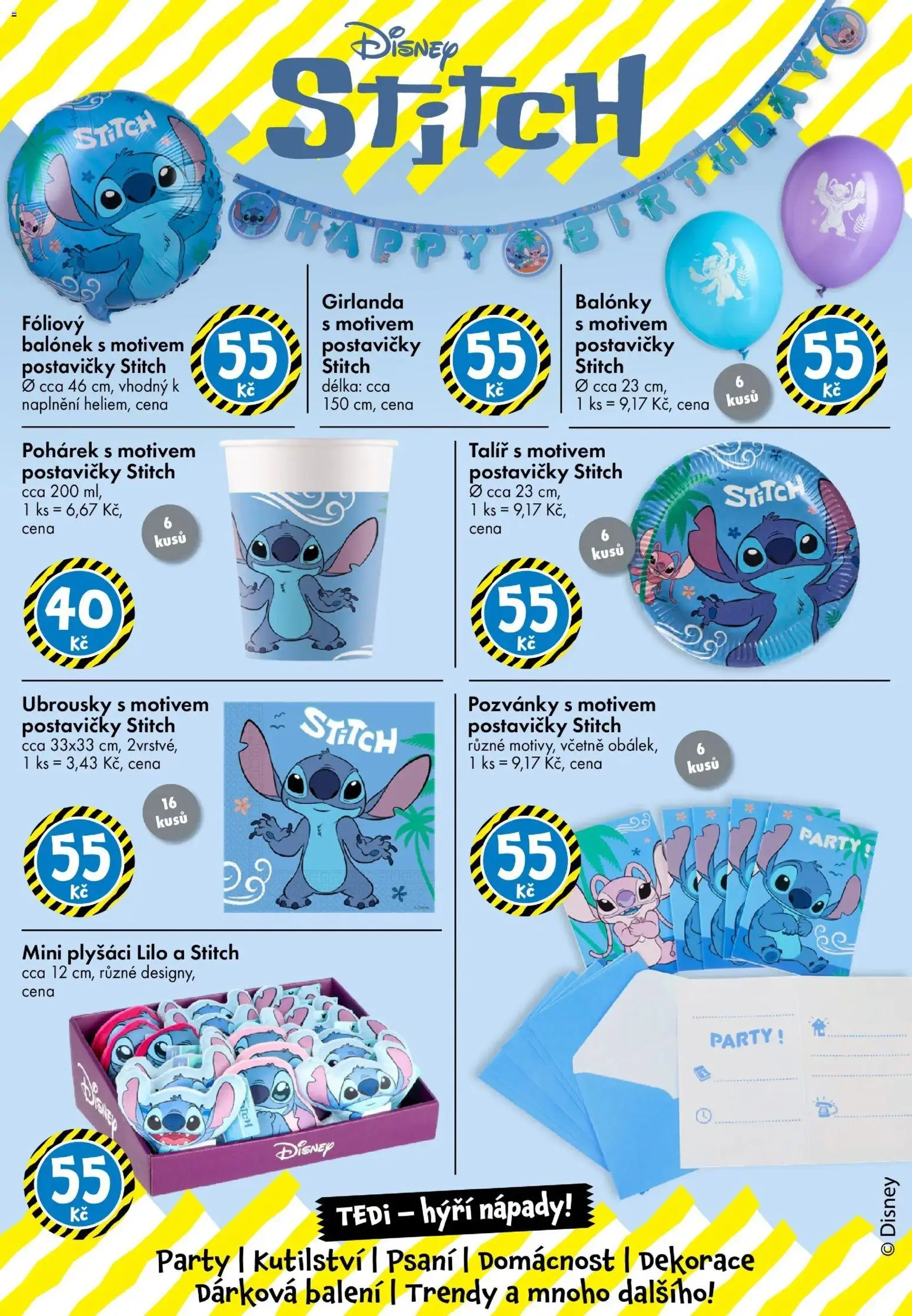 TEDi leták od 12.12.2025 | Strana: 16 | Produkty: Ubrousky, Plyšáci, Dekorace, Stitch