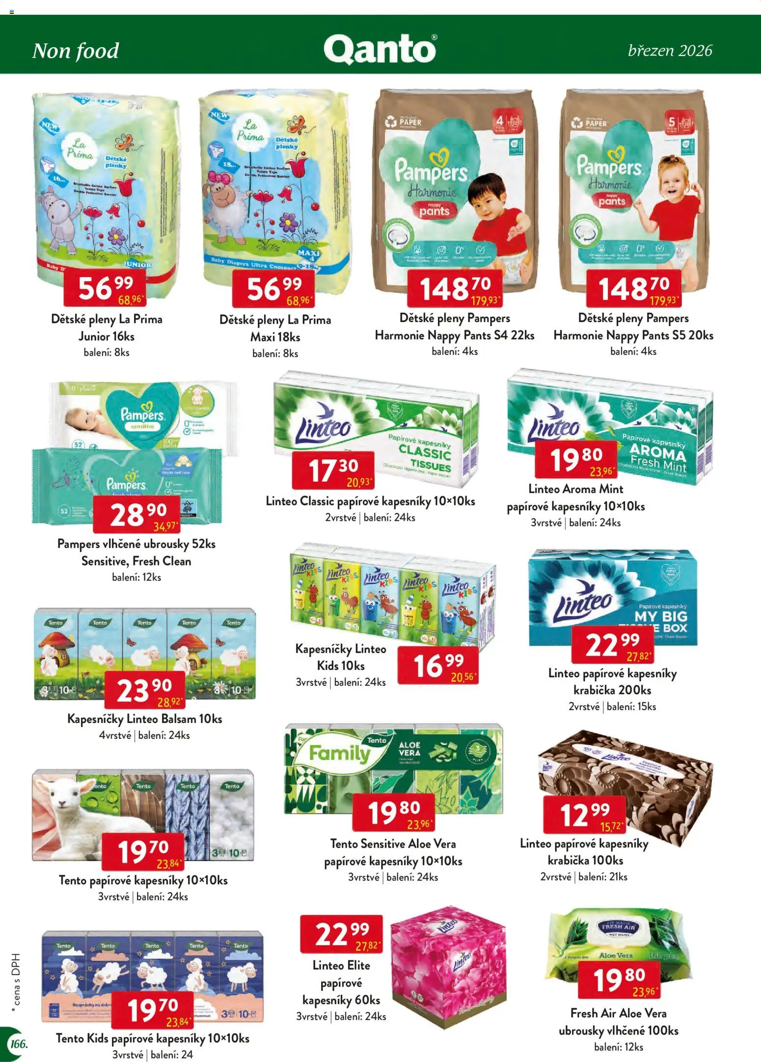 Astur & Qanto leták - Velkoobchod 03/2026 od 01.03.2026 | Strana: 166 | Produkty: Box, Papírové kapesníky, Rios, Ubrousky
