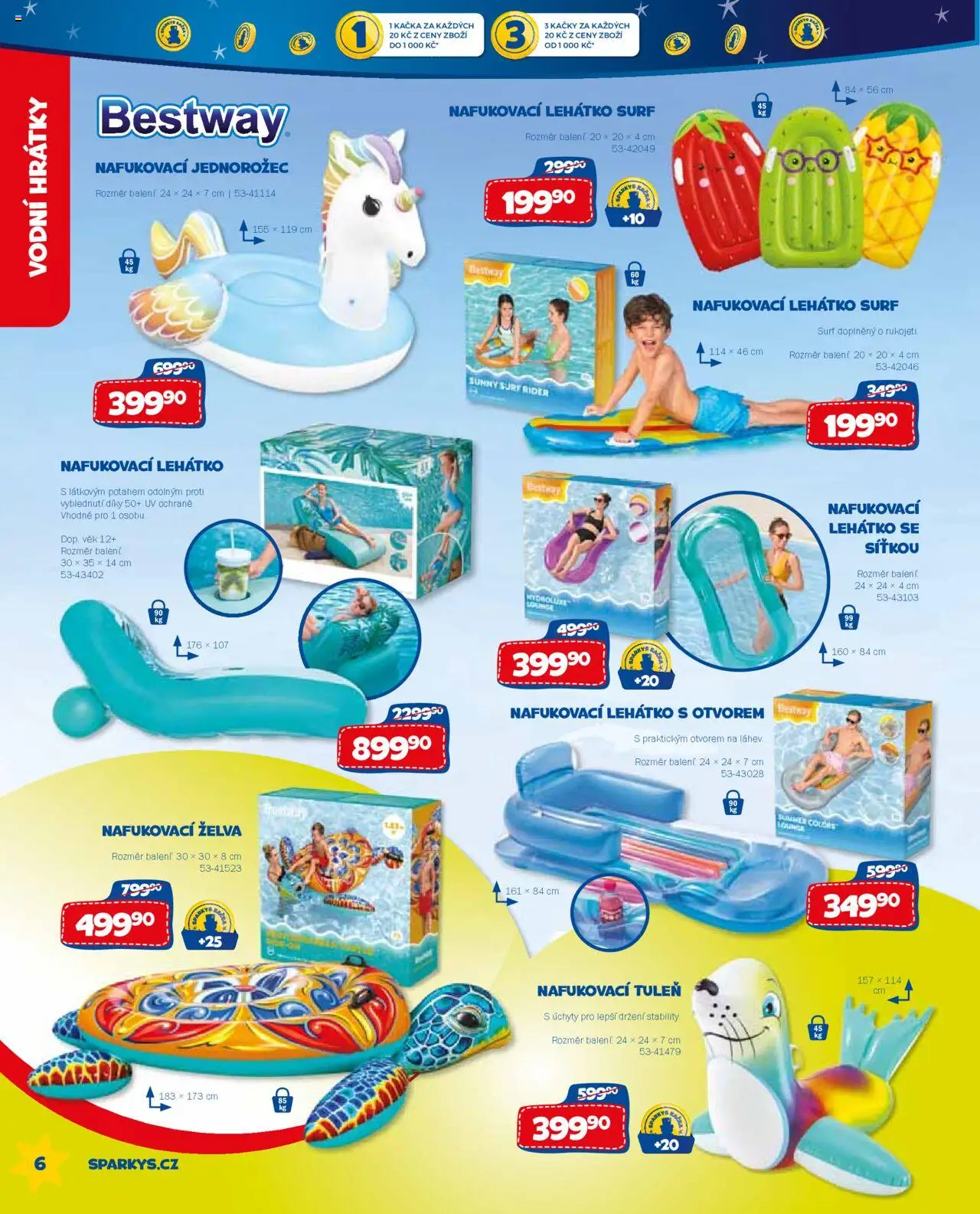 Sparkys katalog léto 2025 od 01.01.2025 | Strana: 6 | Produkty: Surf, Lehátko