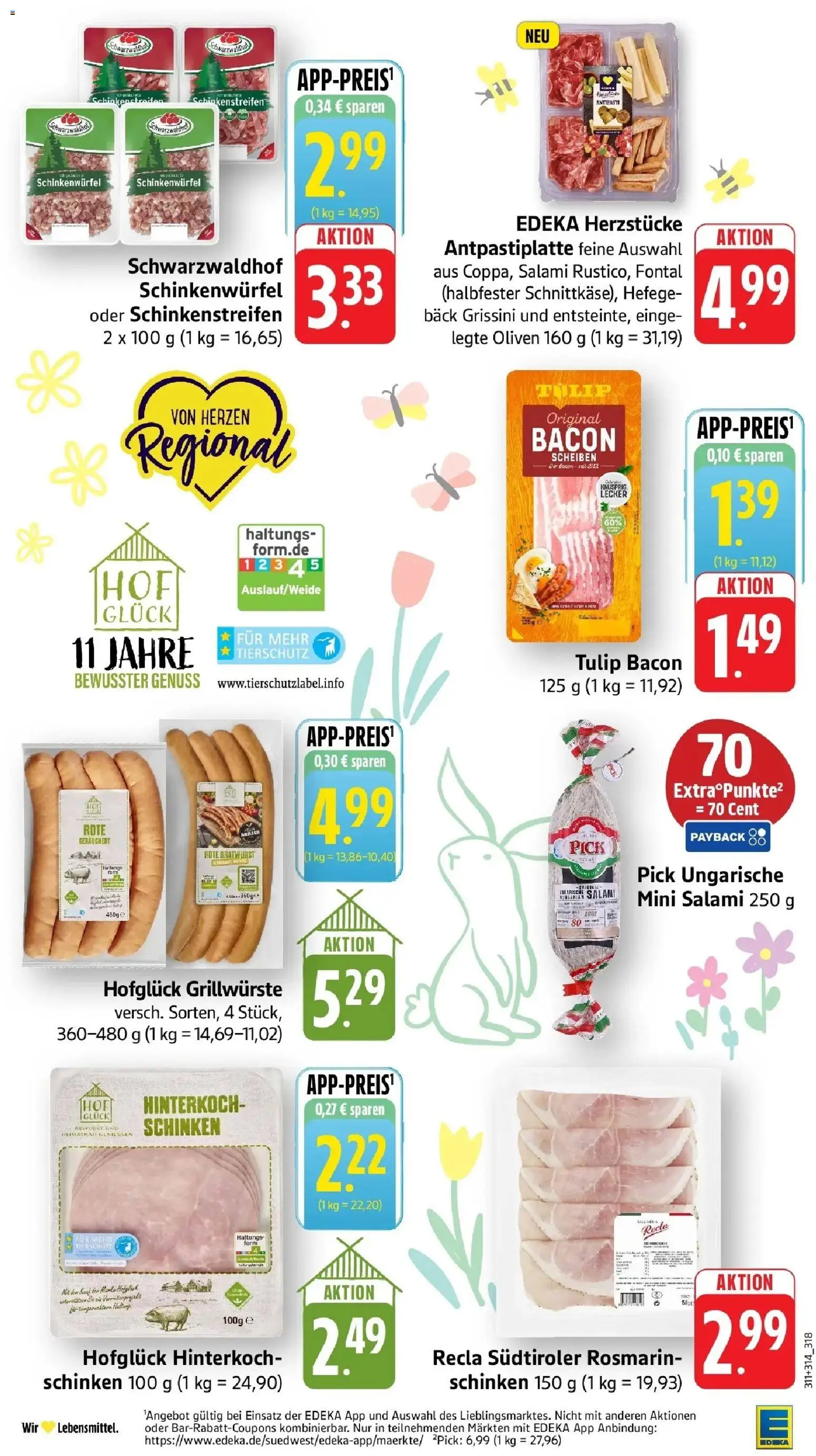 Angebote – gültig ab 30.03.2026 | Seite: 18 | Produkte: Bratwurst, Tür, Salami, Schinken