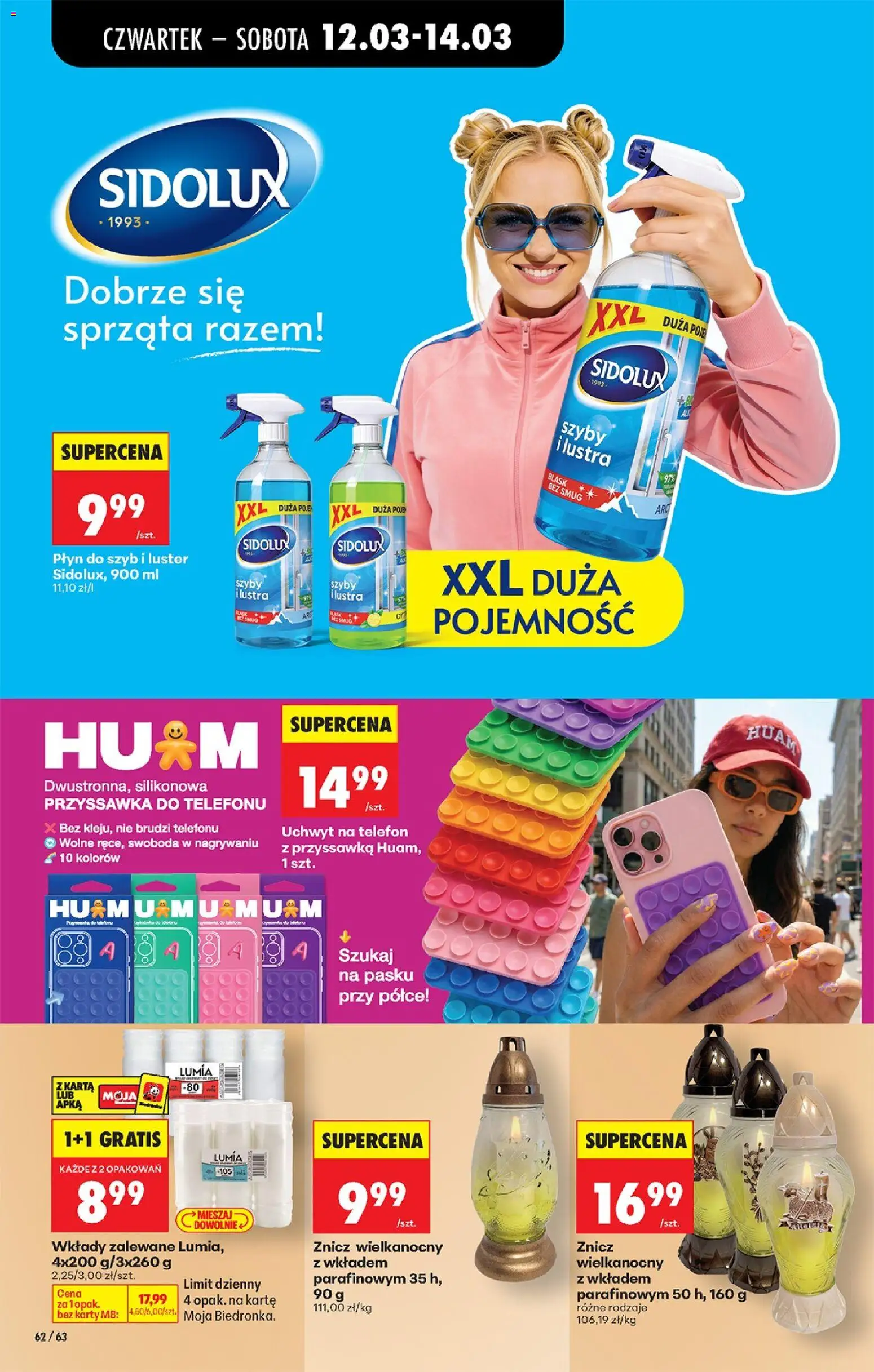 Biedronka Polsko leták - Codziennie niskie ceny od 12.03.2026 | Strana: 76 | Produkty: Telefon, Karty, Sidolux