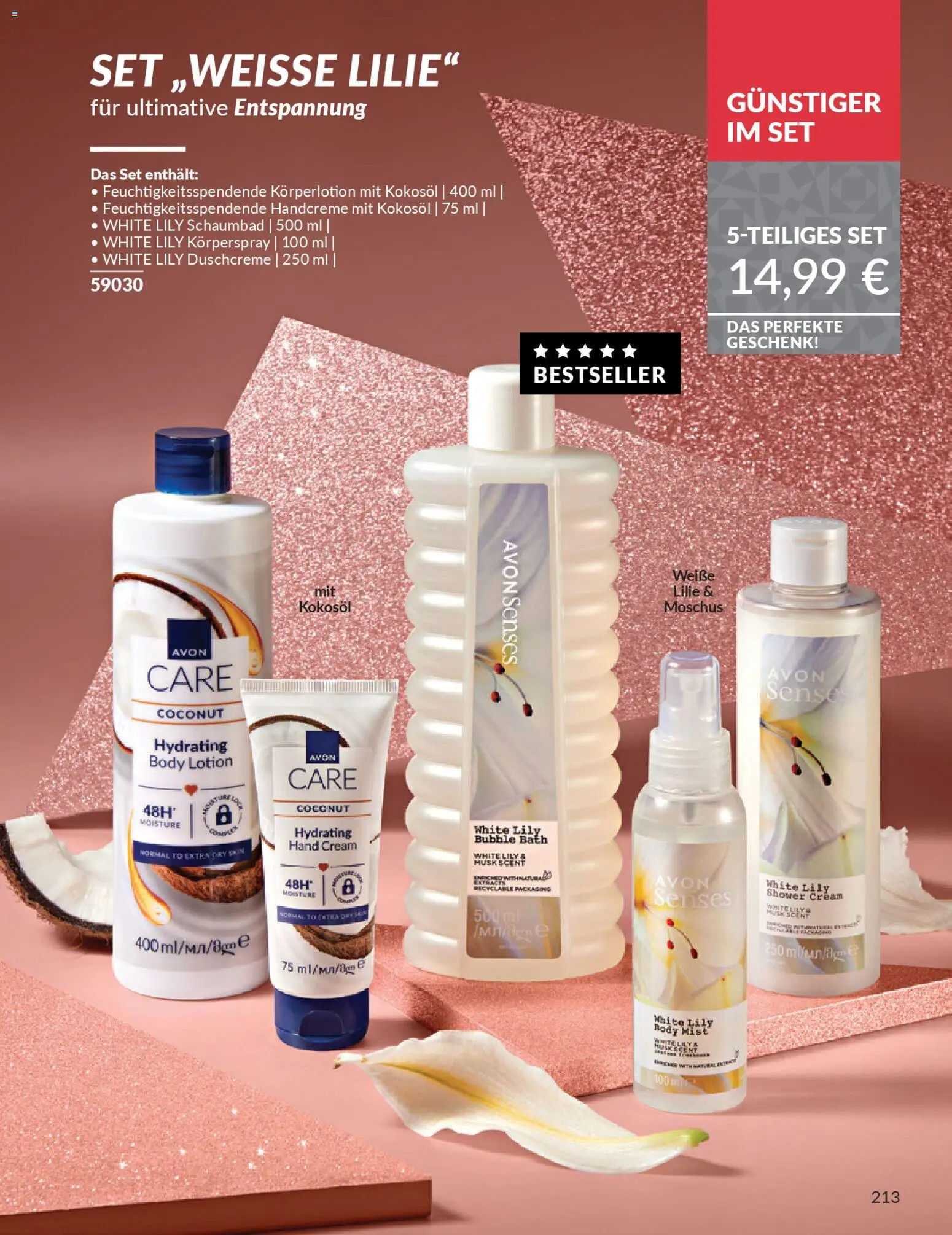 Avon - Black Friday – gültig ab 01.11.2025 | Seite: 215 | Produkte: Handcreme, Körperlotion, Duschcreme, Körperspray