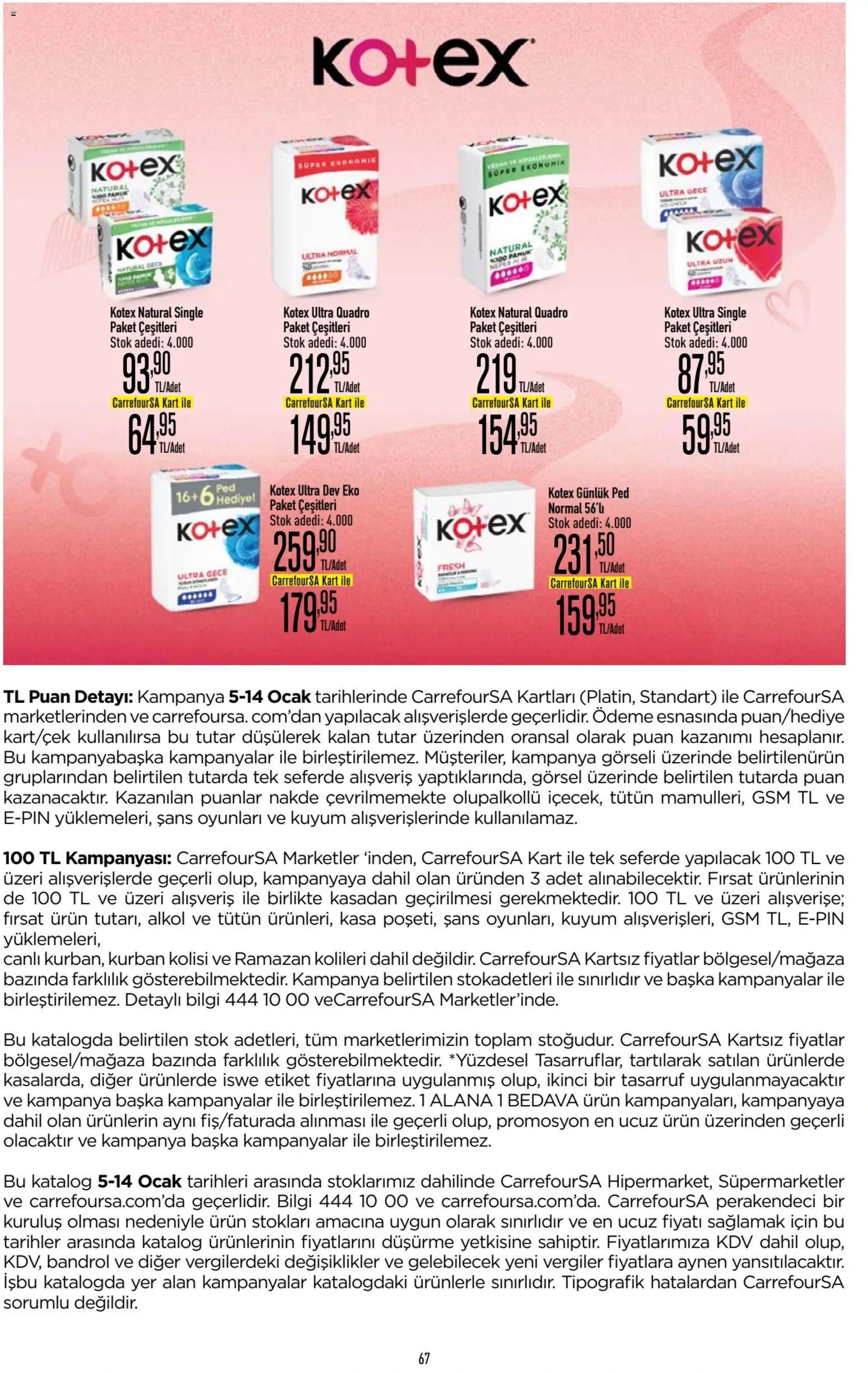 CarrefourSA Katalog - 05.01.2026 tarihinden itibaren geçerlidir | Sayfa: 68 | Ürünler: Kasa, Ocak