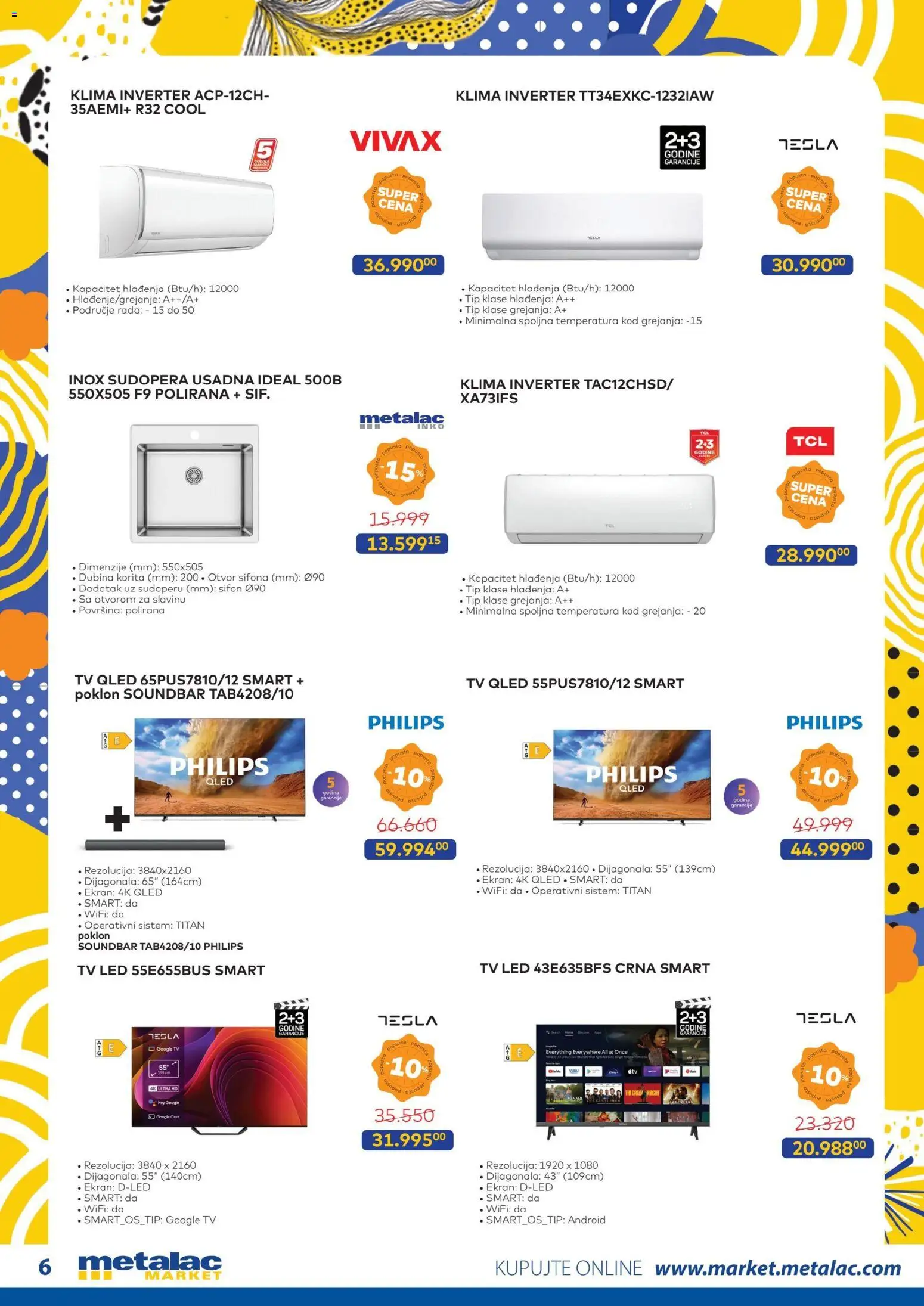 Metalac Market katalog - važi od 01.11.2025 | Strana: 6 | Proizvode: Klima