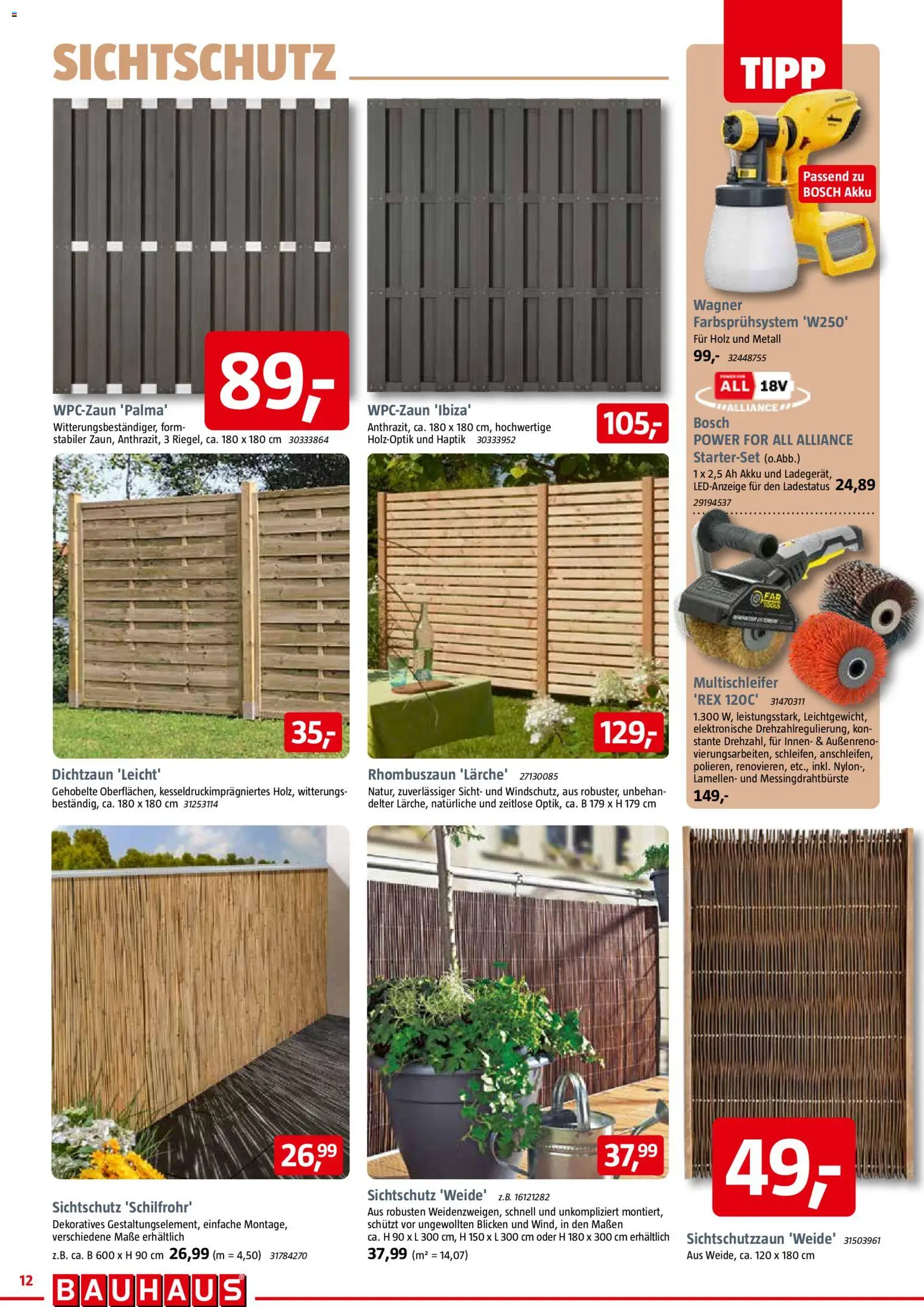 Bauhaus Prospekt 	 – gültig ab 28.03.2026 | Seite: 12 | Produkte: Bosch