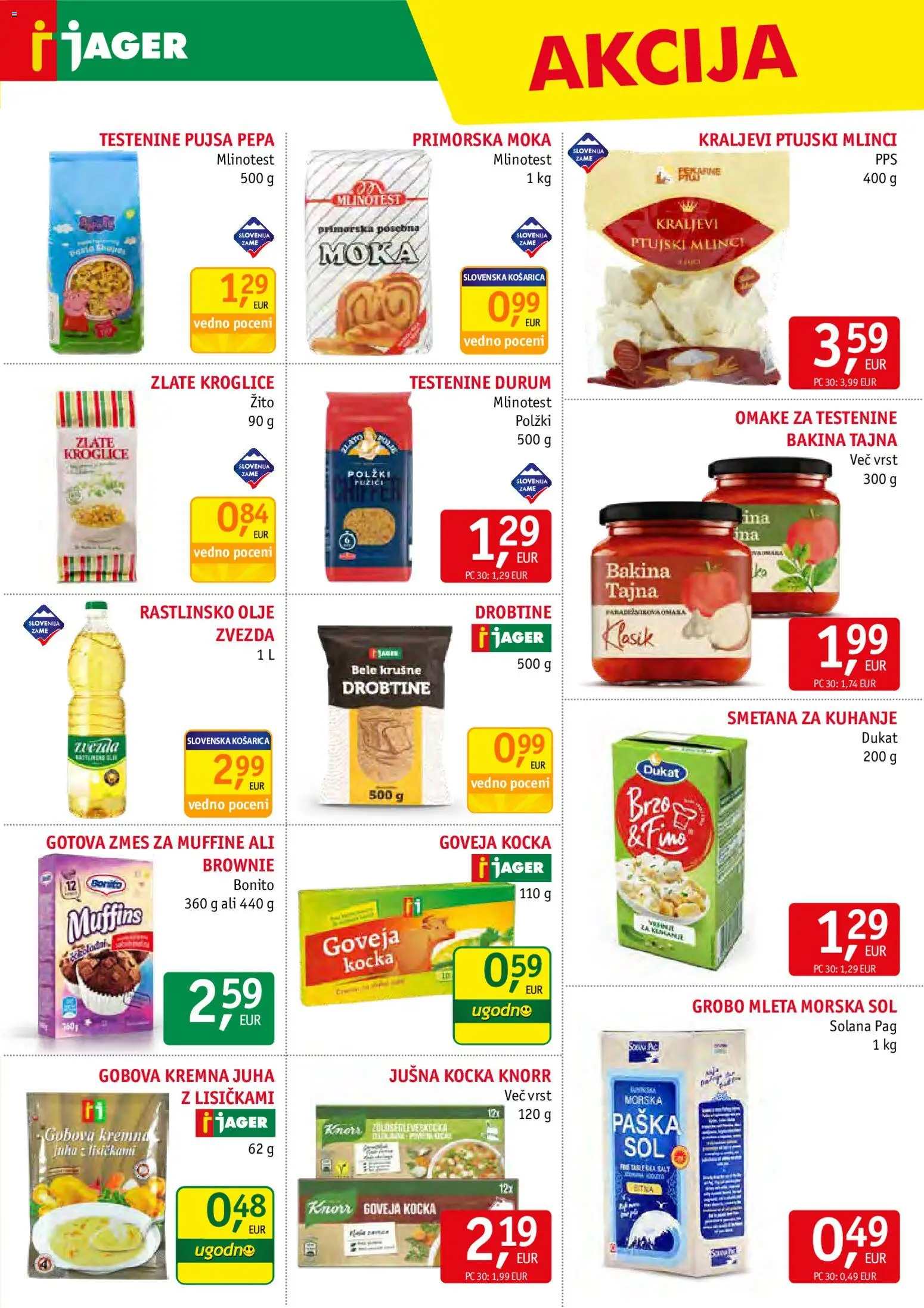 Novi Jager katalog ponudbe – veljaven od 18.02.2026 | Stran: 7 | Izdelki: BB cream, Olje, Testenine, Sol