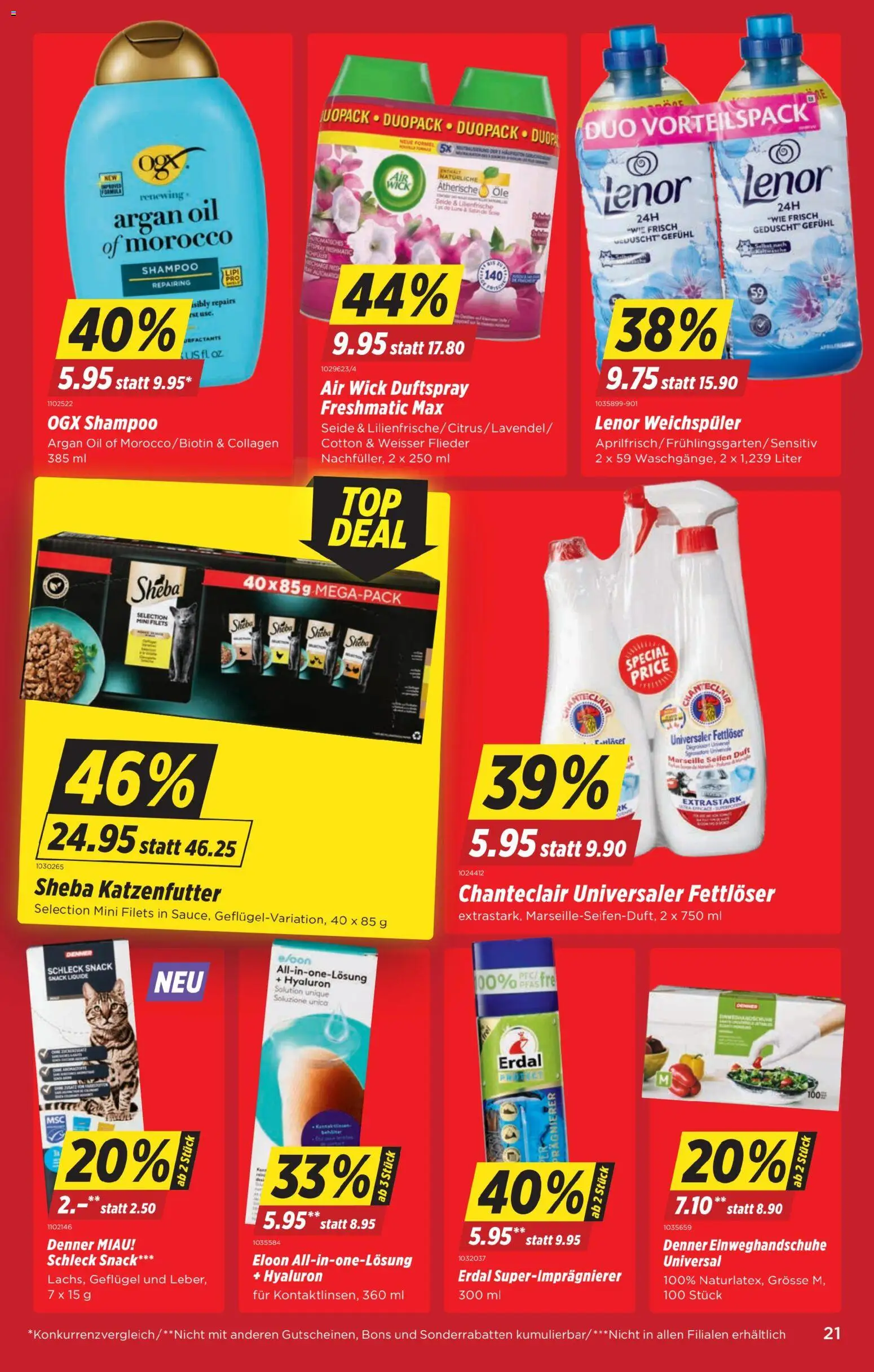 Denner Aktionen – gültig ab 27.01.2026 | Seite: 21 | Produkte: Duft, Bluetooth Højttalere, Shampoo, Weichspüler