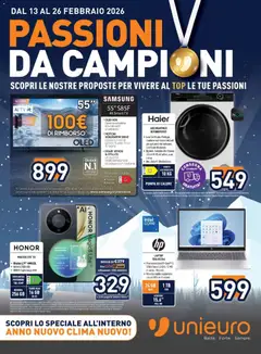 Anteprima del volantino Volantino Unieuro	 valido a partire dal 13.02.2026