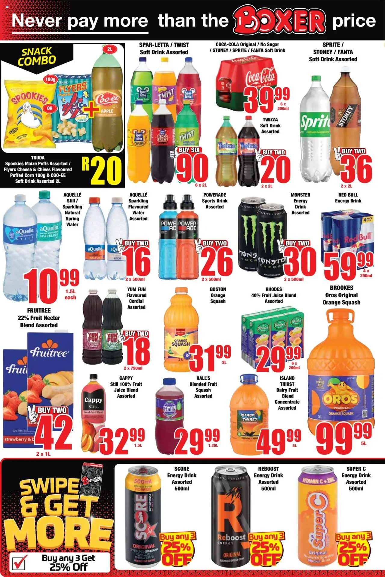 New Boxer catalogue – valid from 22.09.2025 | Page: 6 | Products: Corn, Juice, Fanta, Fruit