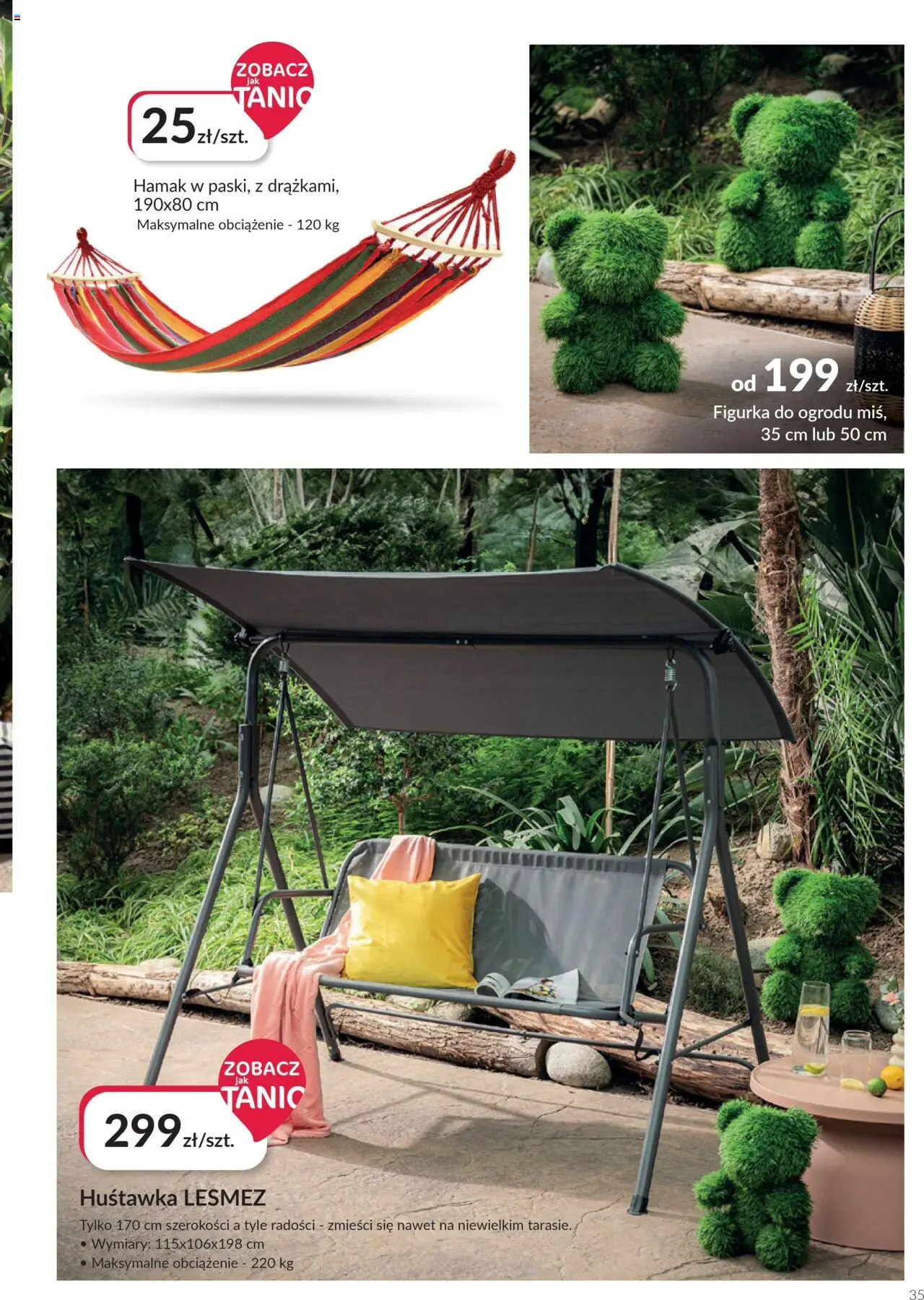 Salony Agata Gazetka - Ogród od 26.05.2025 | Strona: 35 | Produkty: Hamak