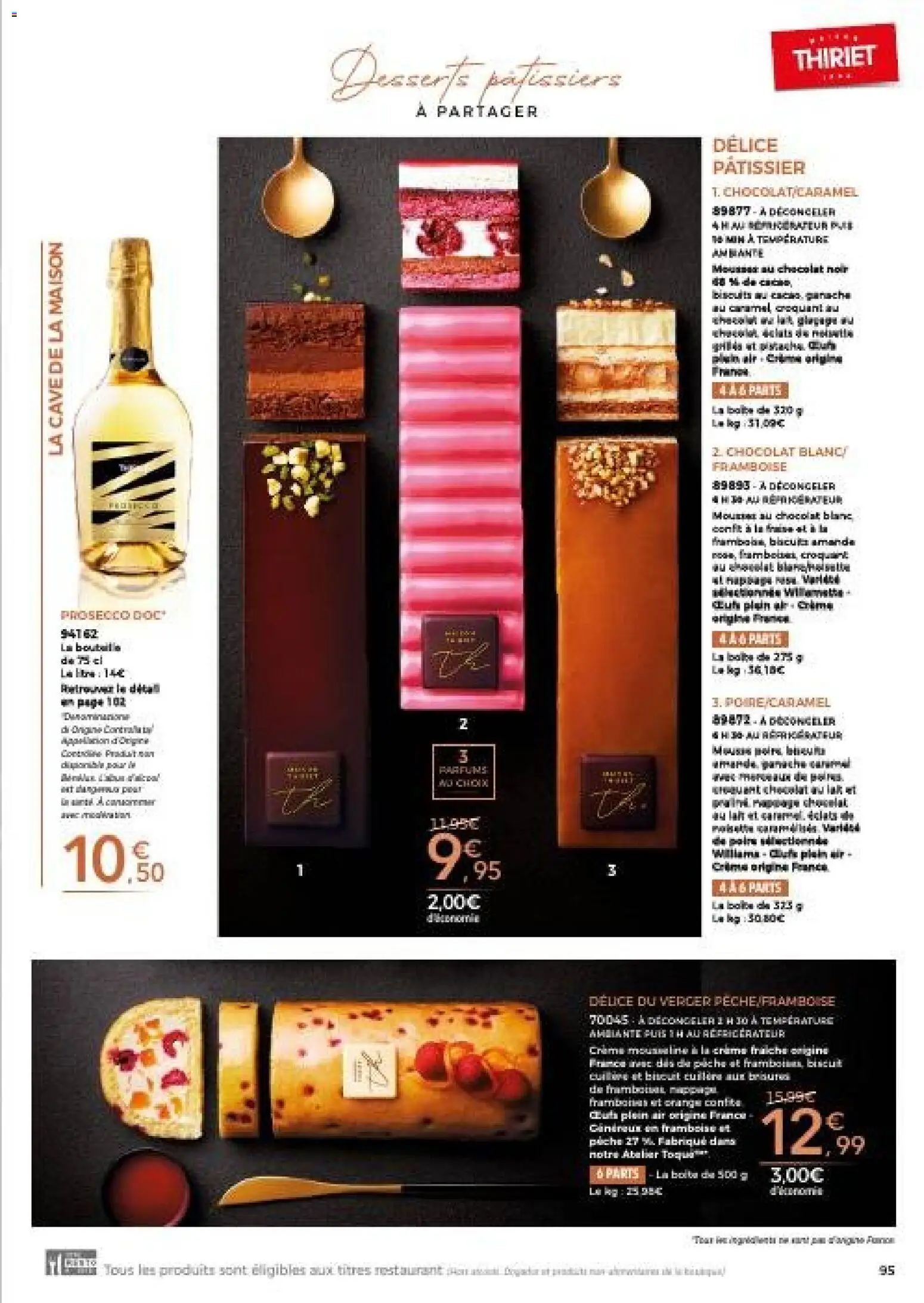 {H1} | Page: 95 | Produits: Framboise, Orange, Réfrigérateur, Prosecco