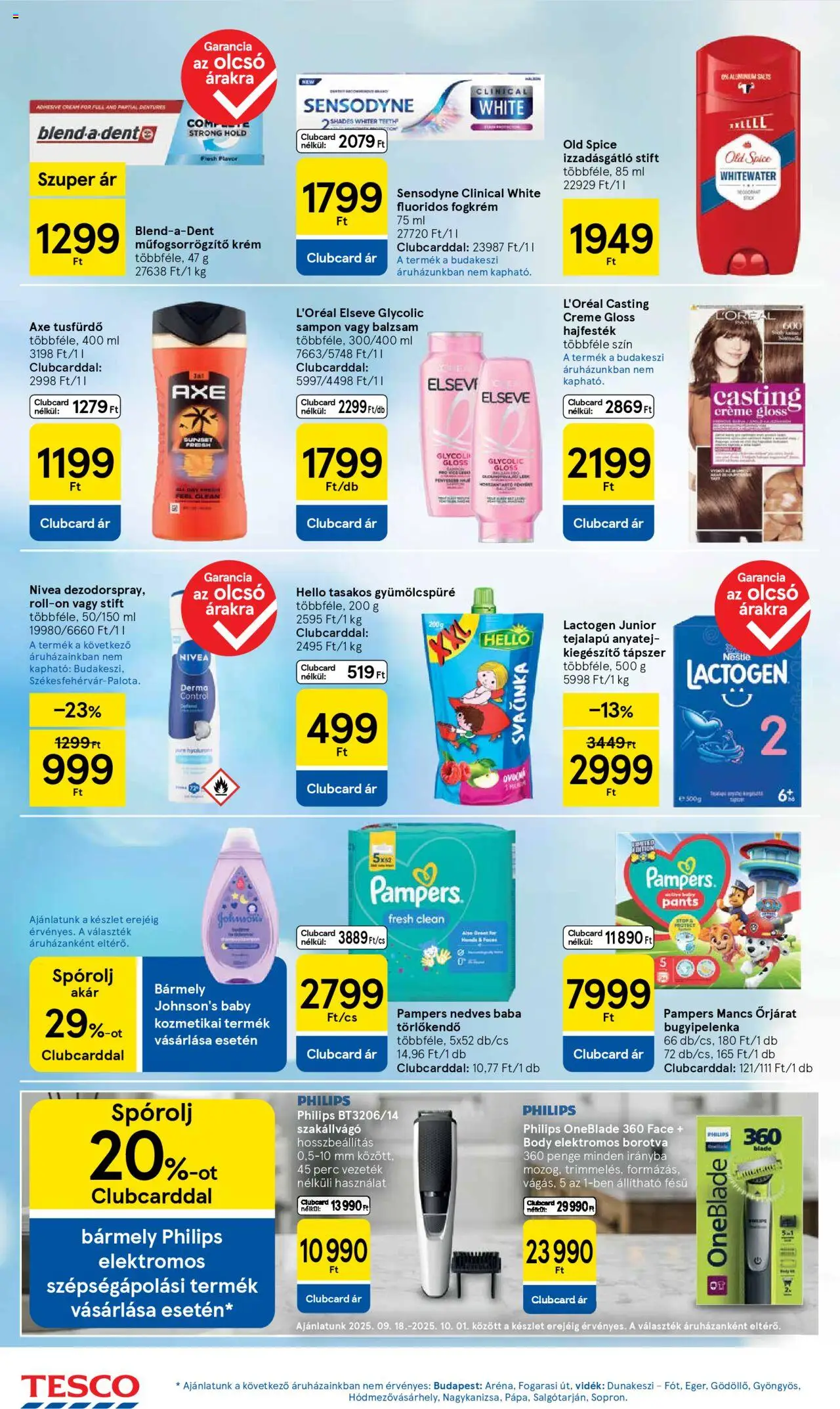 Tesco akciós ujság - amely érvényes a következő dátumtól: 18.09.2025 | Oldal: 8 | Termékek: Old spice, Szakállvágó, Sampon, Izzadásgátló