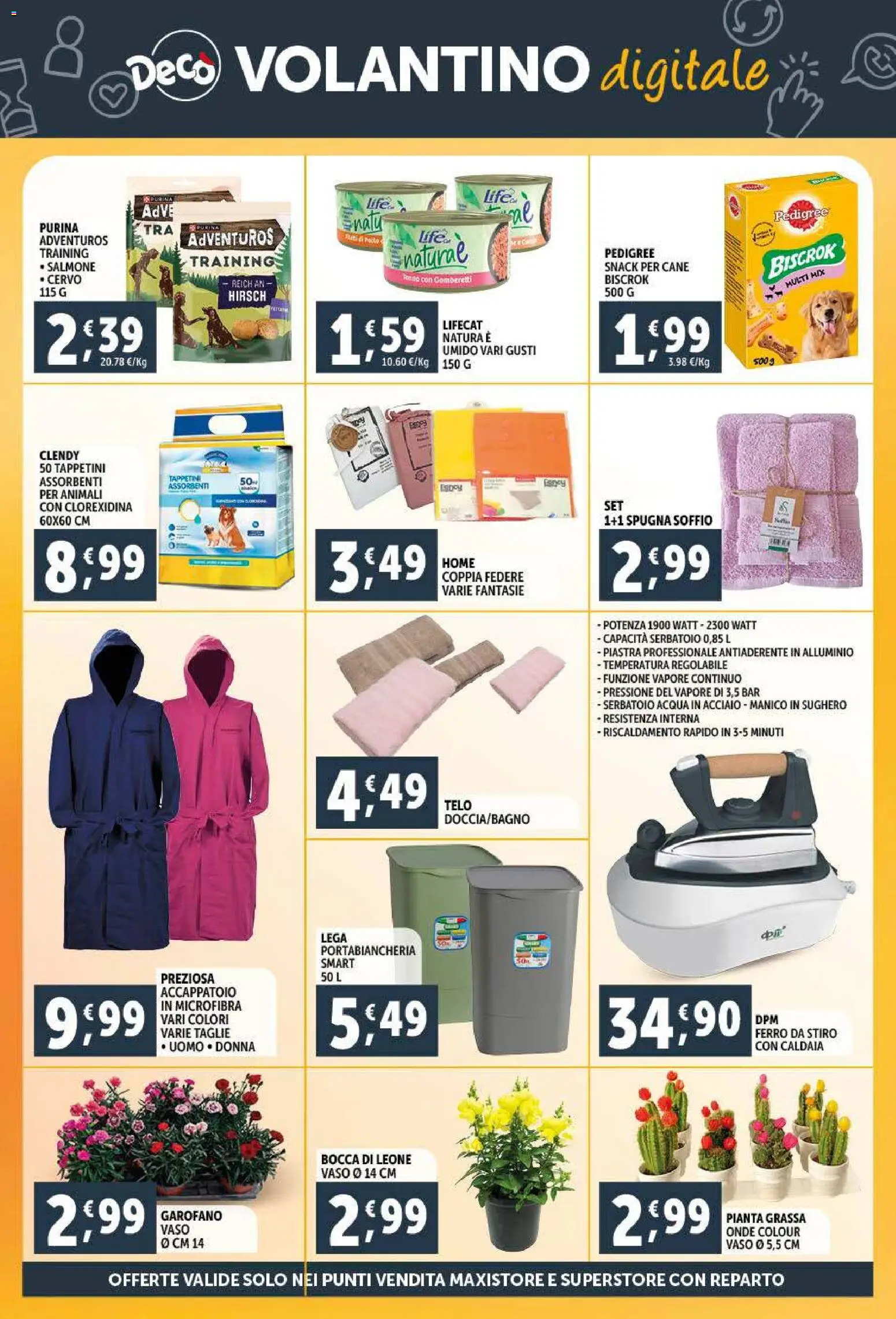 Volantino Decò del 09.01.2026 | Pagina: 26 | Prodotti: Salmone, Caldaia, Accappatoio, Gamberetti