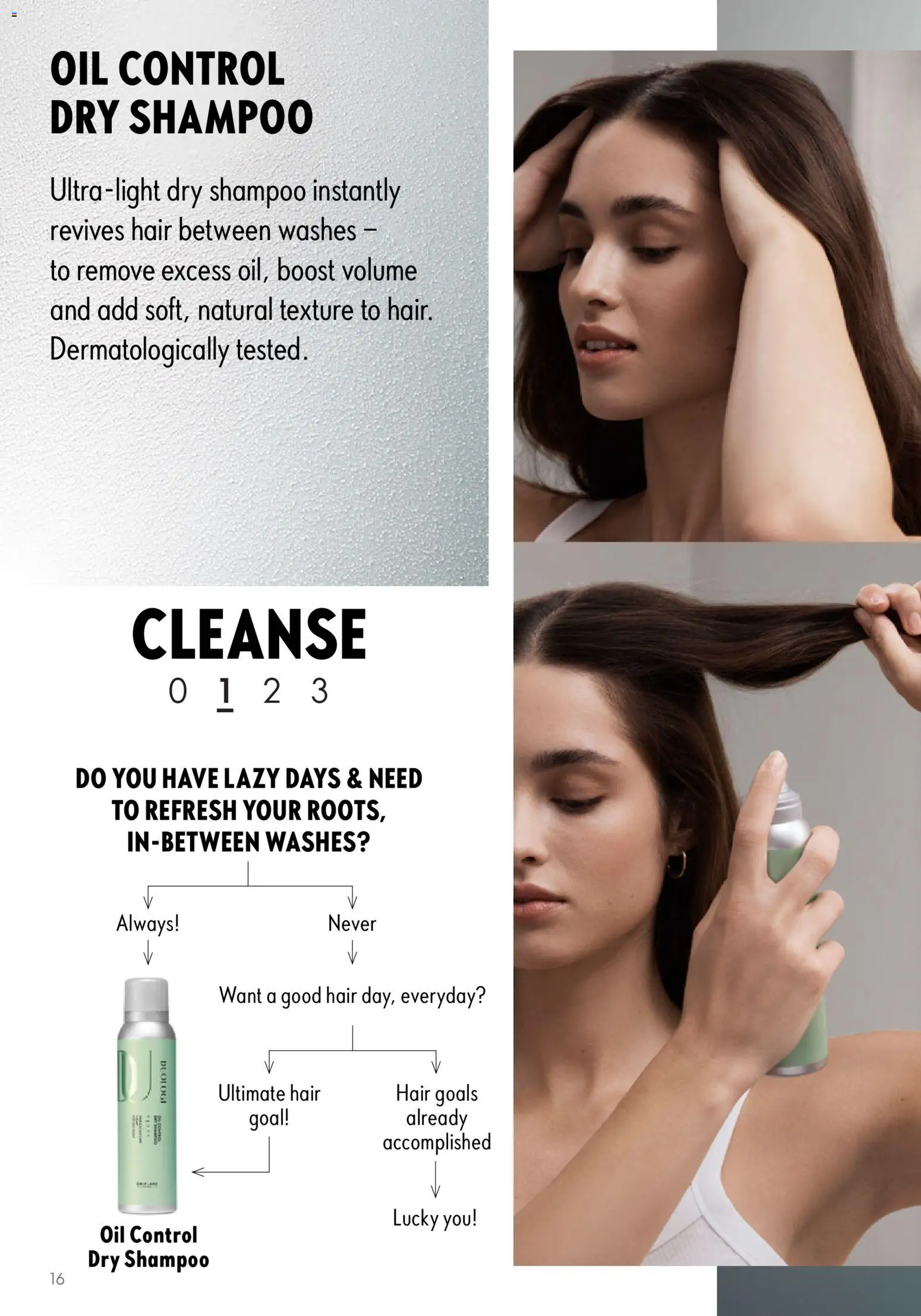 {H1} | Page: 16 | Products: Shampoo, Oil