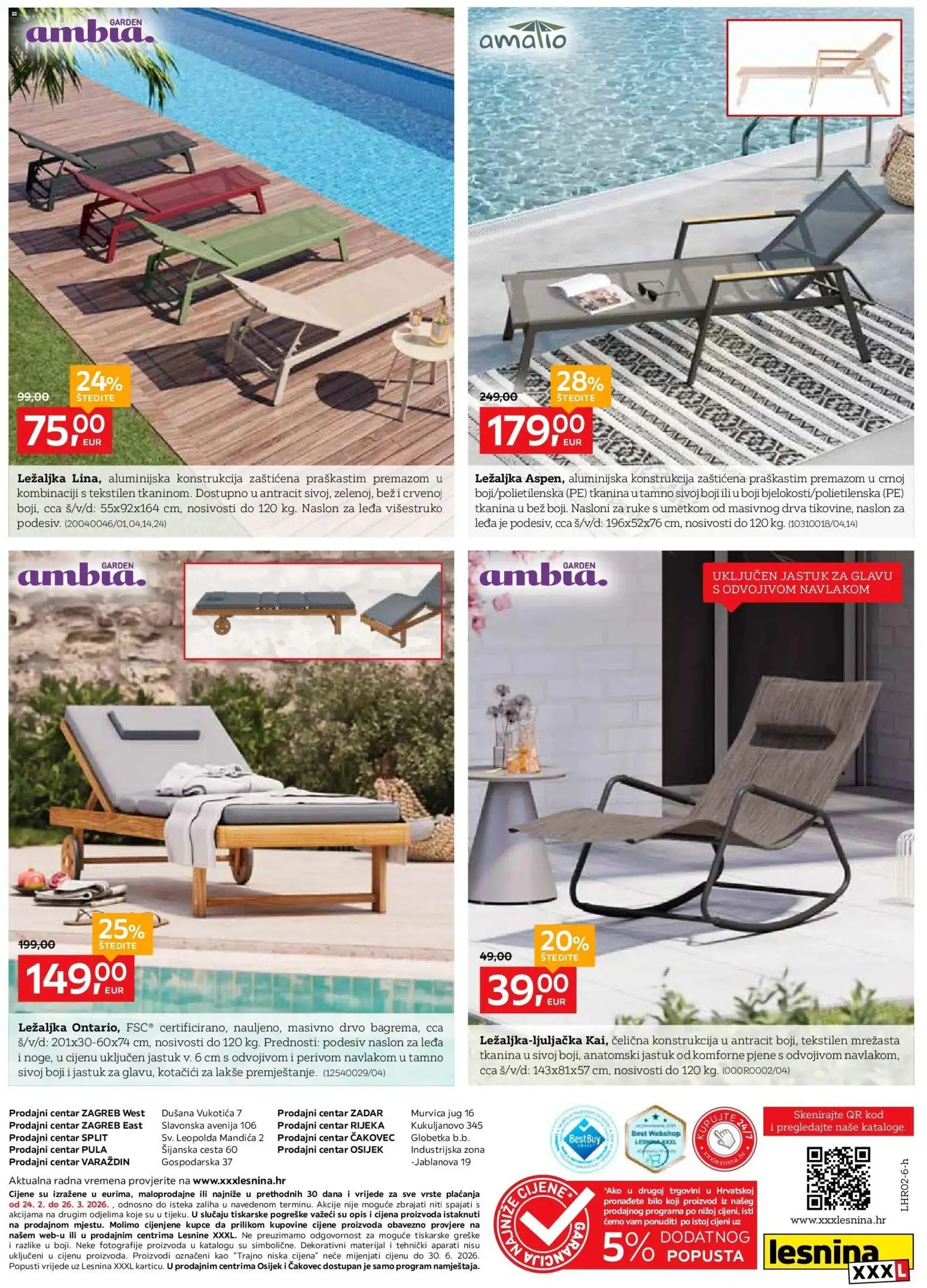 Lesnina katalog | vrijedi od 23.02.2026 | Stranica: 8 | Proizvodi: Jastuk, Ležaljka