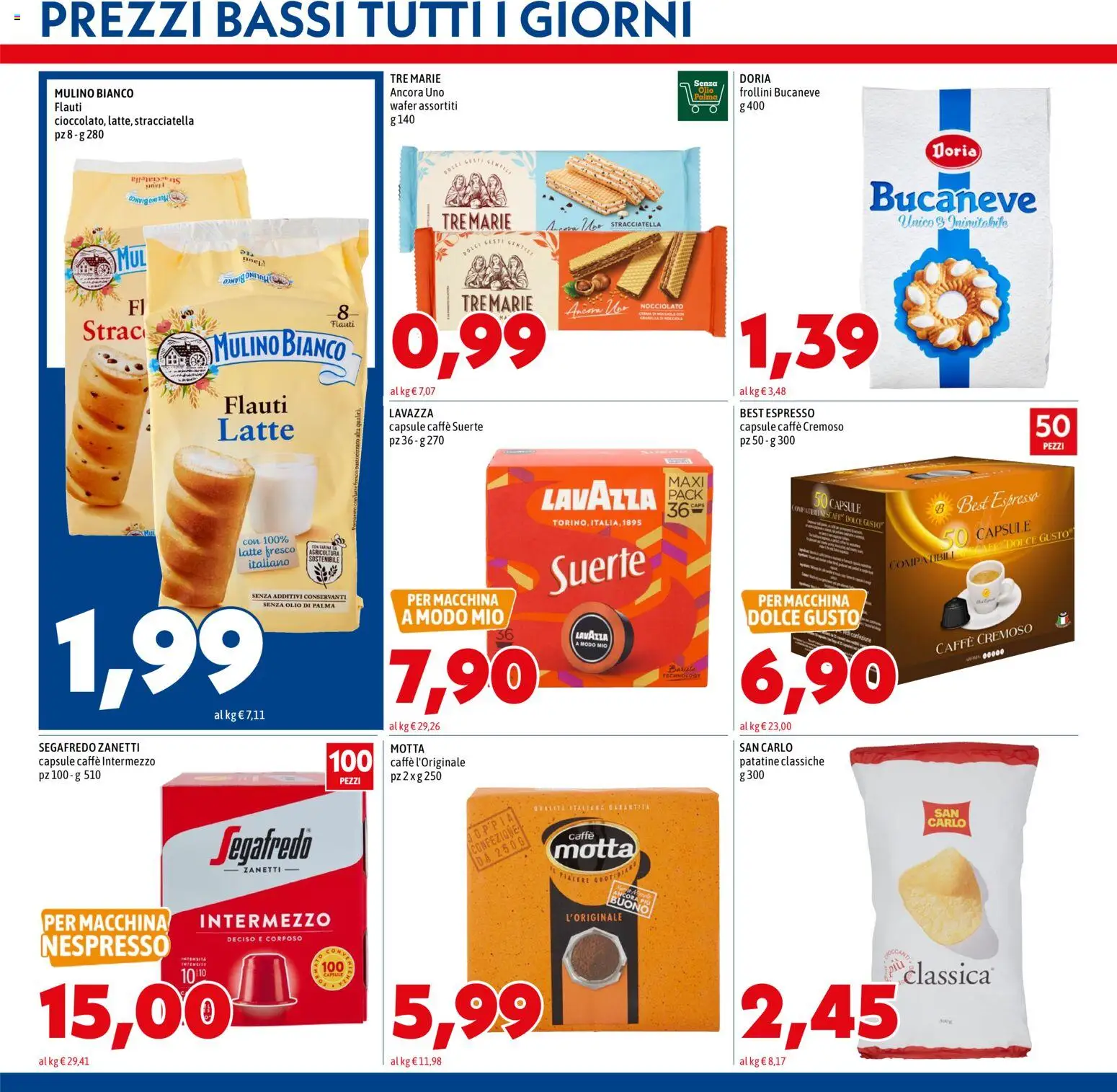 Volantino Mega del 23.04.2026 | Pagina: 9 | Prodotti: Caffè, Latte, Lavazza, Frollini