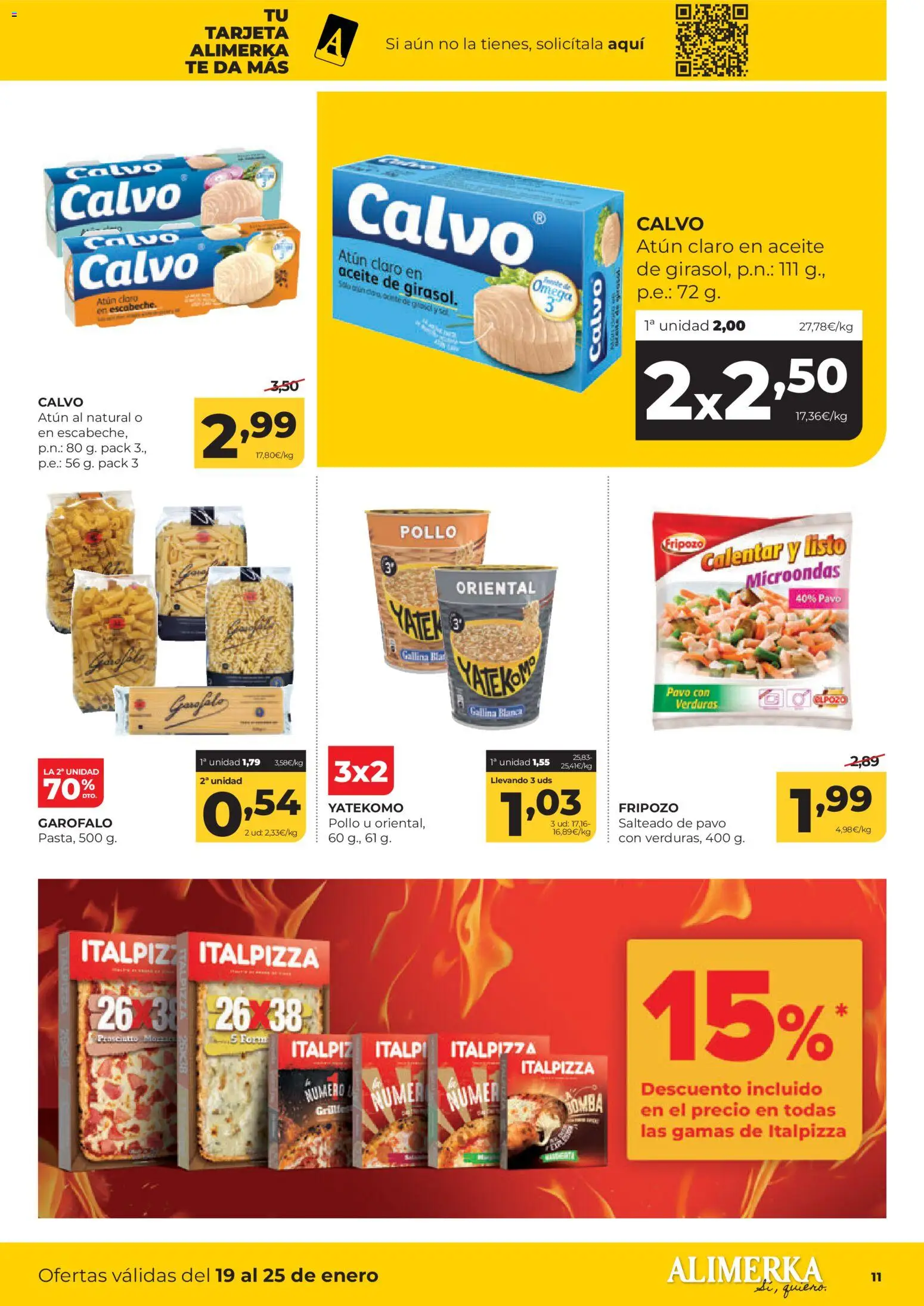 Alimerka folleto Castilla y León │ válido desde el 19.01.2026 | Página: 11 | Productos: Aceite, Té, Atún claro