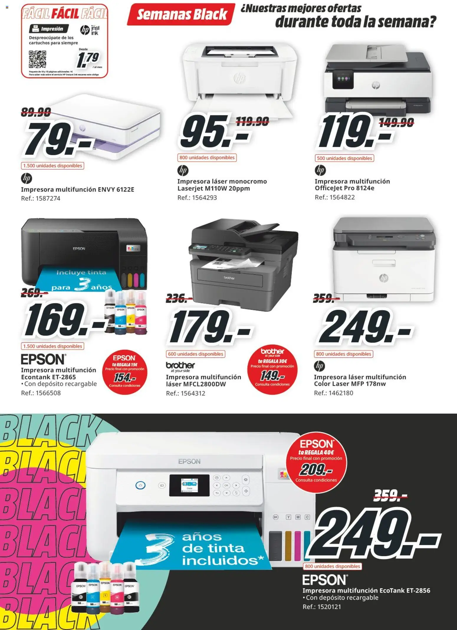 Media Markt Black Friday │ válido desde el 03.11.2025 | Página: 16 | Productos: Té, Impresora