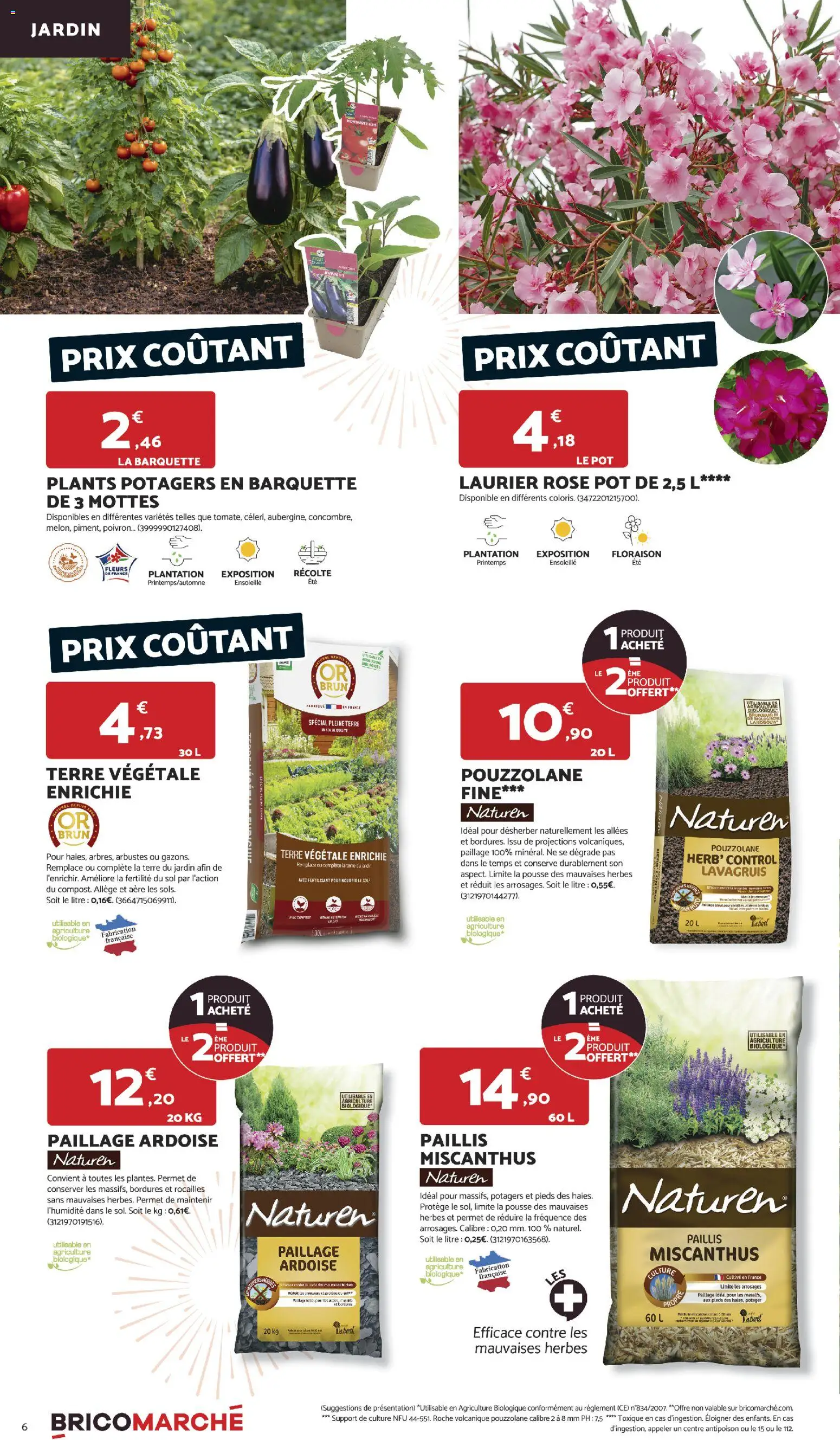 {H1} | Page: 6 | Produits: Laurier Rose, Poivron