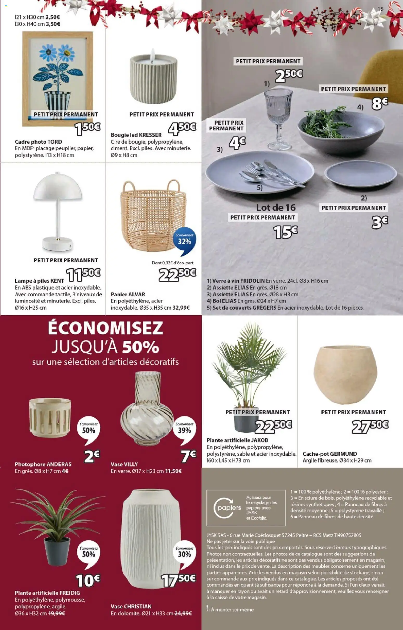 {H1} | Page: 15 | Produits: Argile, Plante artificielle, Vin, Cadre