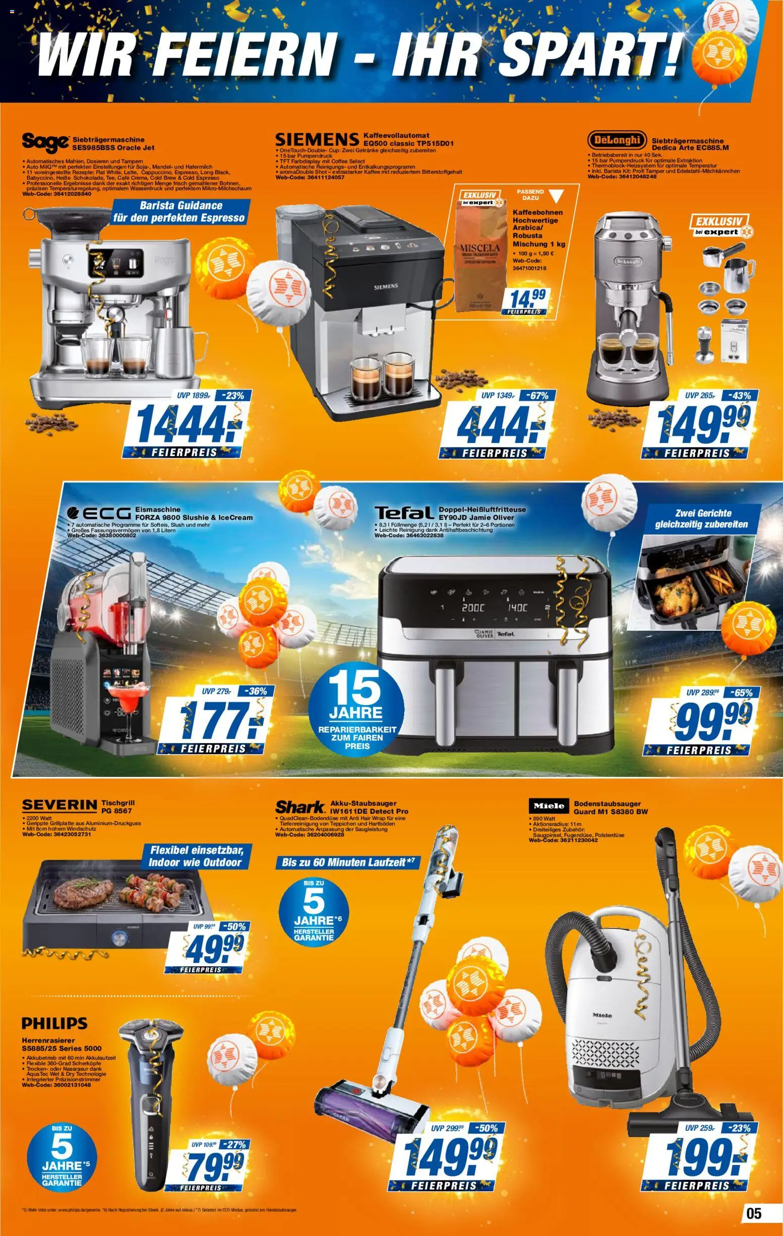 Expert Prospekt 	 – gültig ab 24.04.2026 | Seite: 5 | Produkte: Philips, Siemens, Kaffee, Hafermilch