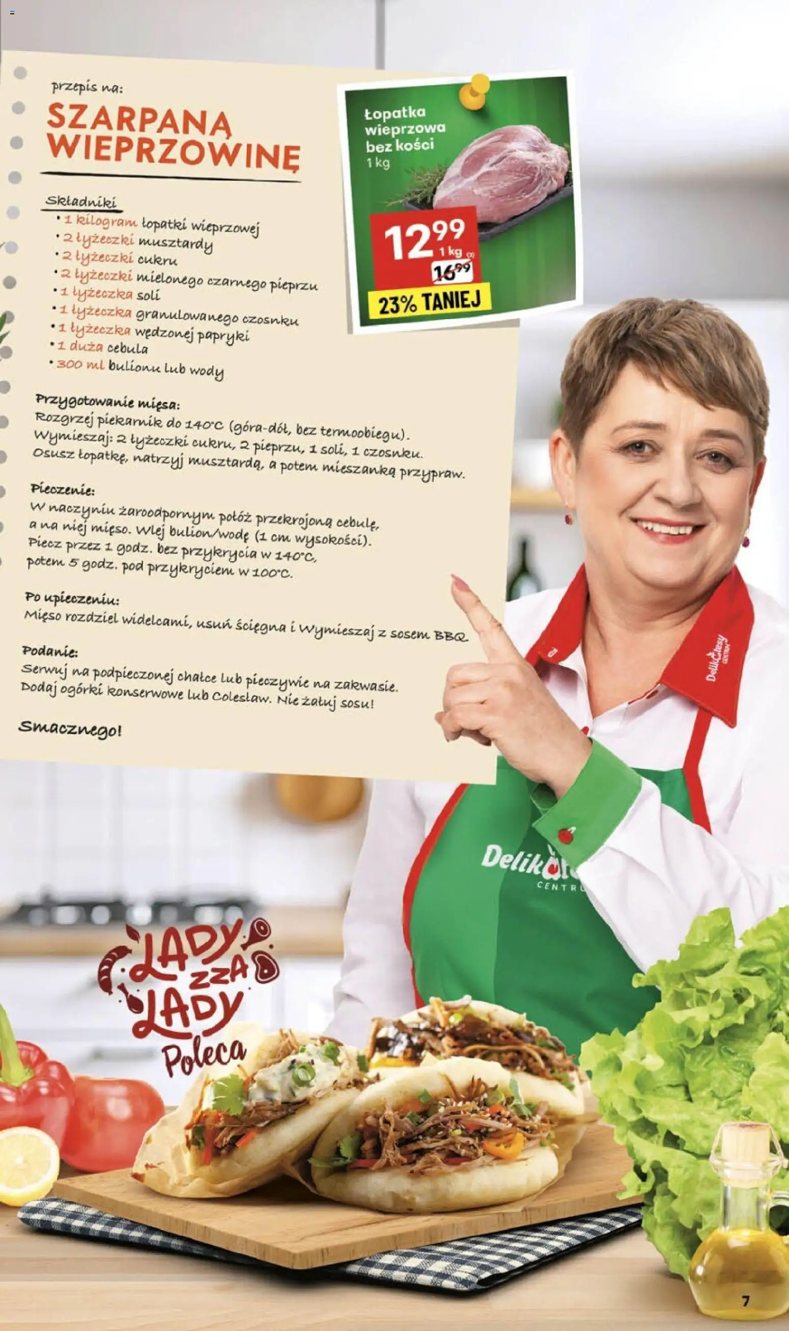 Delikatesy Centrum Gazetka od 13.11.2025 | Strona: 7 | Produkty: Mięso, Delikatesy, Ogórki, Ogórki konserwowe