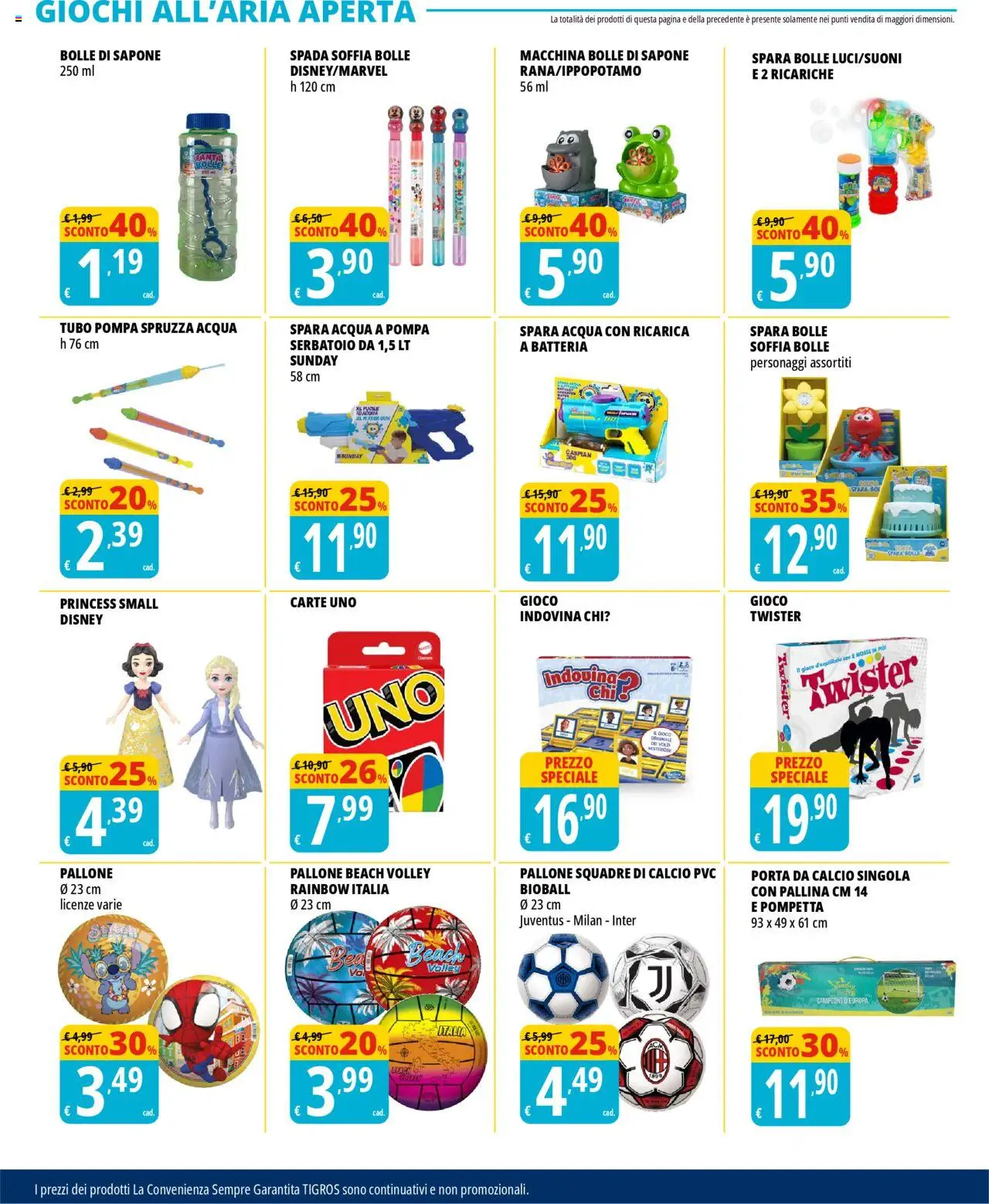 Volantino Tigros del 20.05.2025 | Pagina: 23 | Prodotti: Sapone, Tubo, Pallone, Fanta