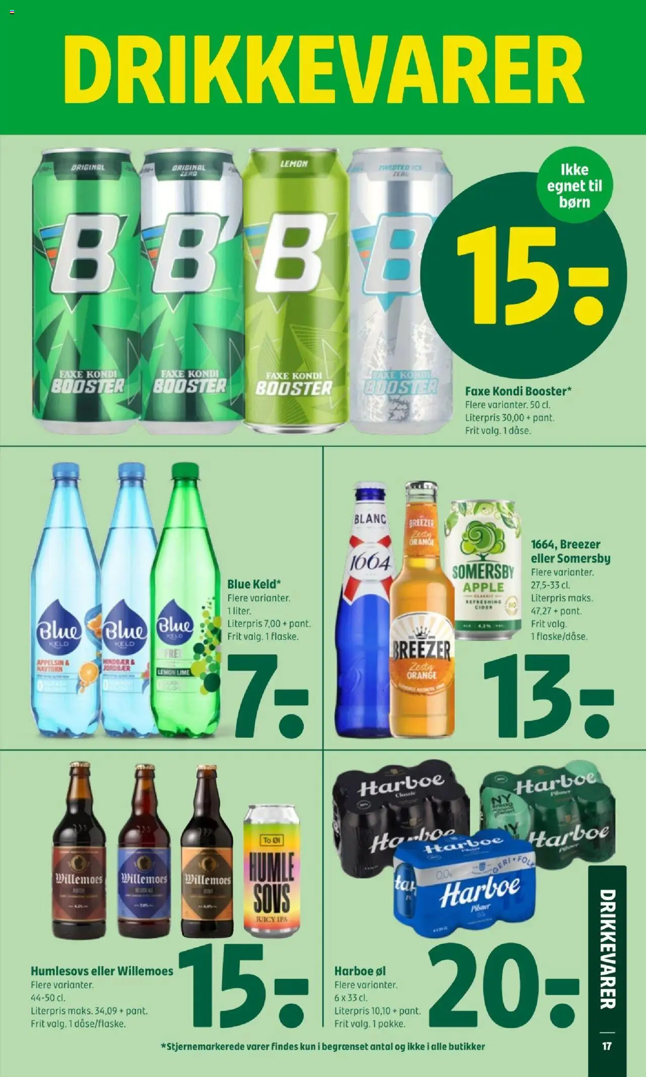 Coop 365 tilbudsavis – gyldig fra 09.10.2025 | Side: 19 | Produkter: Cider, Lime, Hindbær, Faxe Kondi