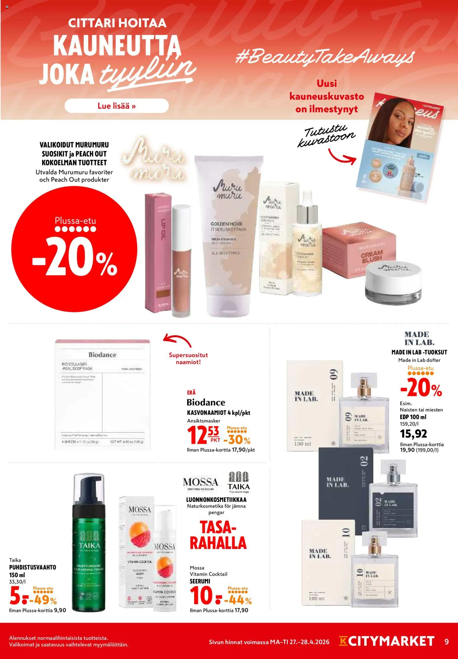 K-Citymarket tarjoukset – voimassa 27.04.2026 alkaen | Sivu: 9