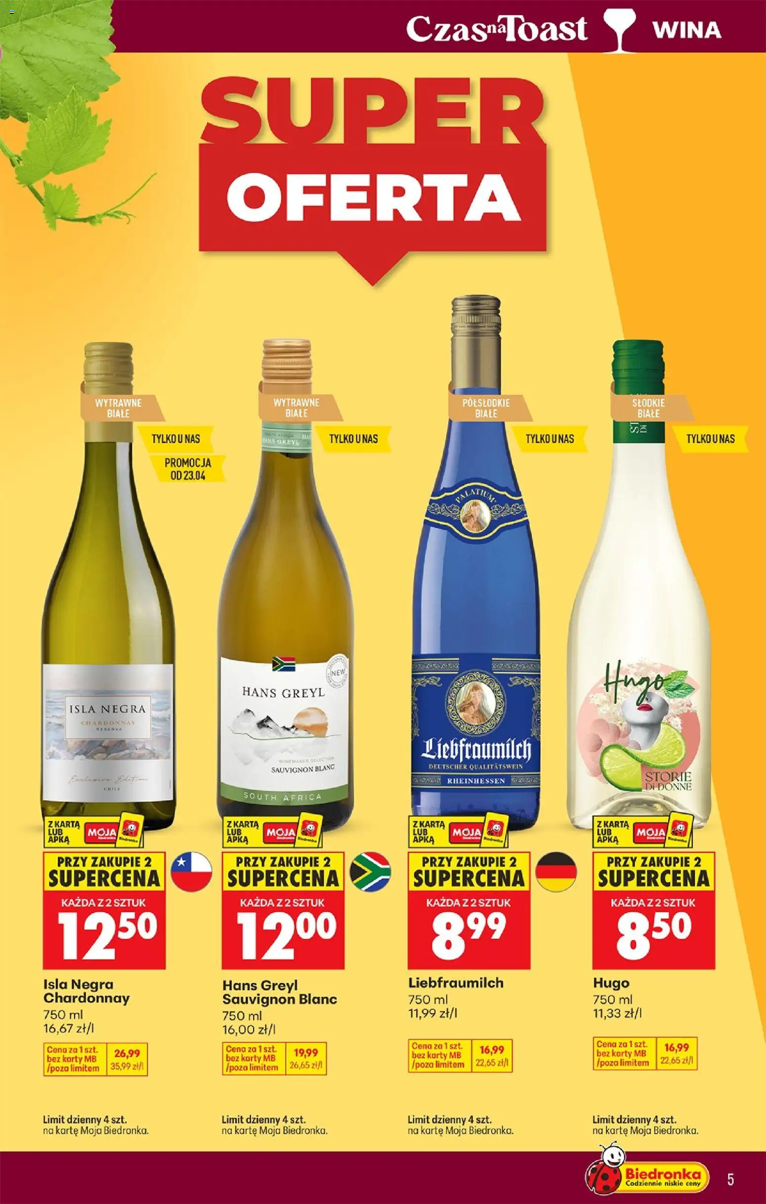 Biedronka gazetka - Czas na toast od 20.04.2026 | Strona: 5