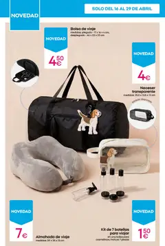 Vista previa Pepco folleto válido desde el 23.04.2026 | Página: 14 | Productos: Bolsa de viaje, Bolsa, Almohada, Neceser