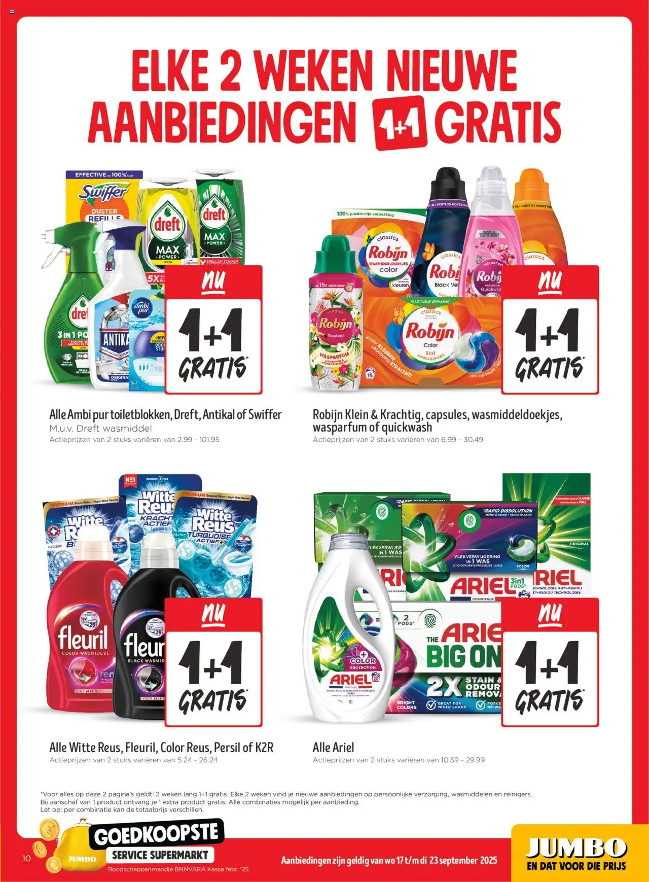  | Pagina: 10 | Producten: Wasmiddel, Robijn, Kan, Geuren