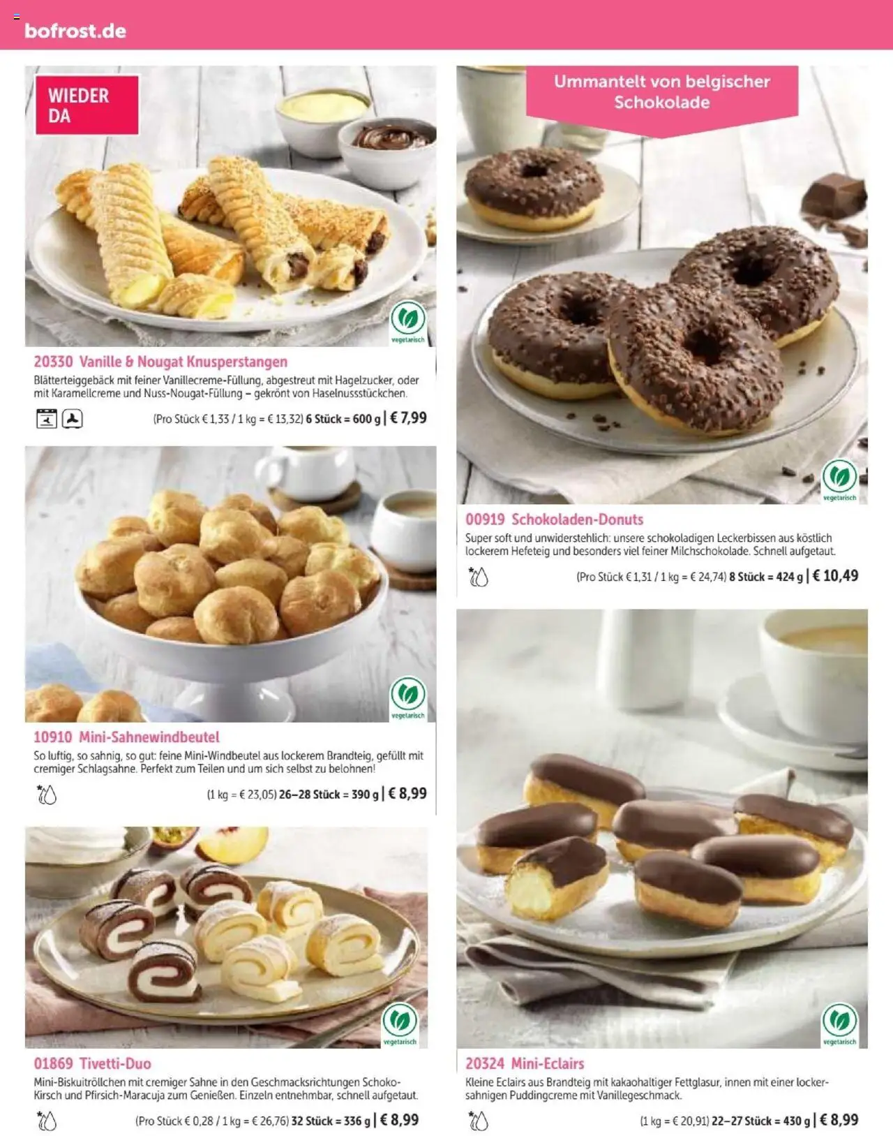 Bofrost Katalog – gültig ab 07.09.2025 | Seite: 130 | Produkte: Schokolade, Sahne