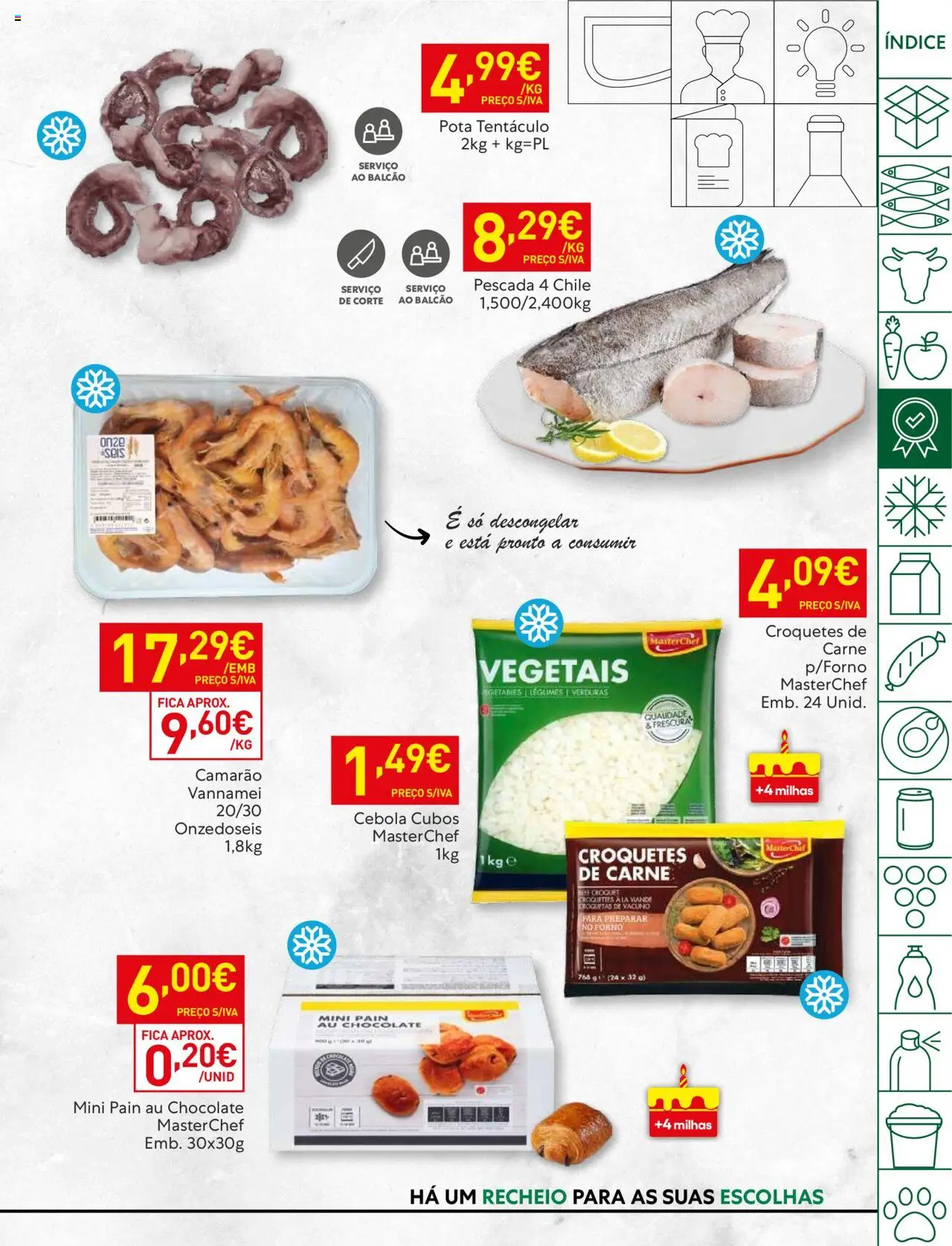 Recheio folheto │ válido de 07.10.2025 | Página: 11 | Produtos: Pescada, Camarão, Chocolate, Carne