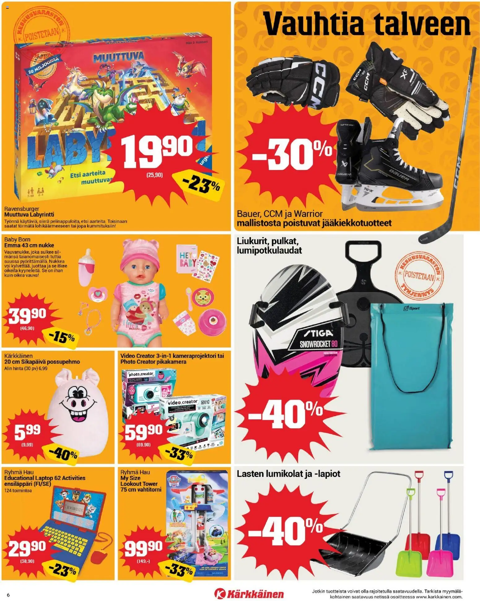 Kärkkäinen tarjoukset – voimassa 18.02.2026 alkaen | Sivu: 6 | Tuotteet: Voi, Video