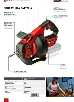 Anteprima del volantino Einhell volantino Elettroutensili  valido a partire dal 17.03.2026 | Pagina: 102 | Prodotti: Tubo, Scatola, Batterie, Caricabatterie