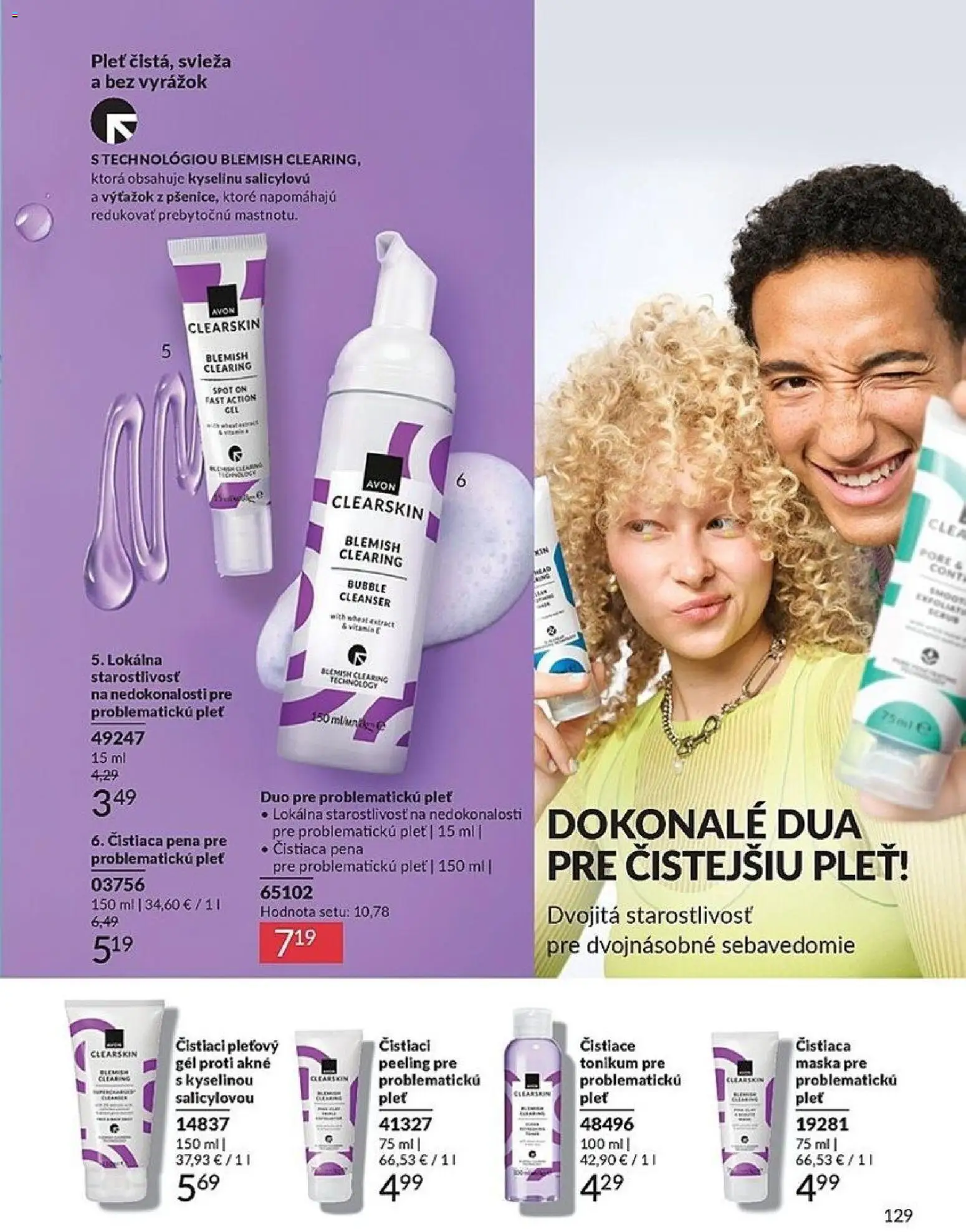 Nové Avon akcie – leták je platný od 01.02.2026 | Strana: 129 | Produkty: Maska, Peeling