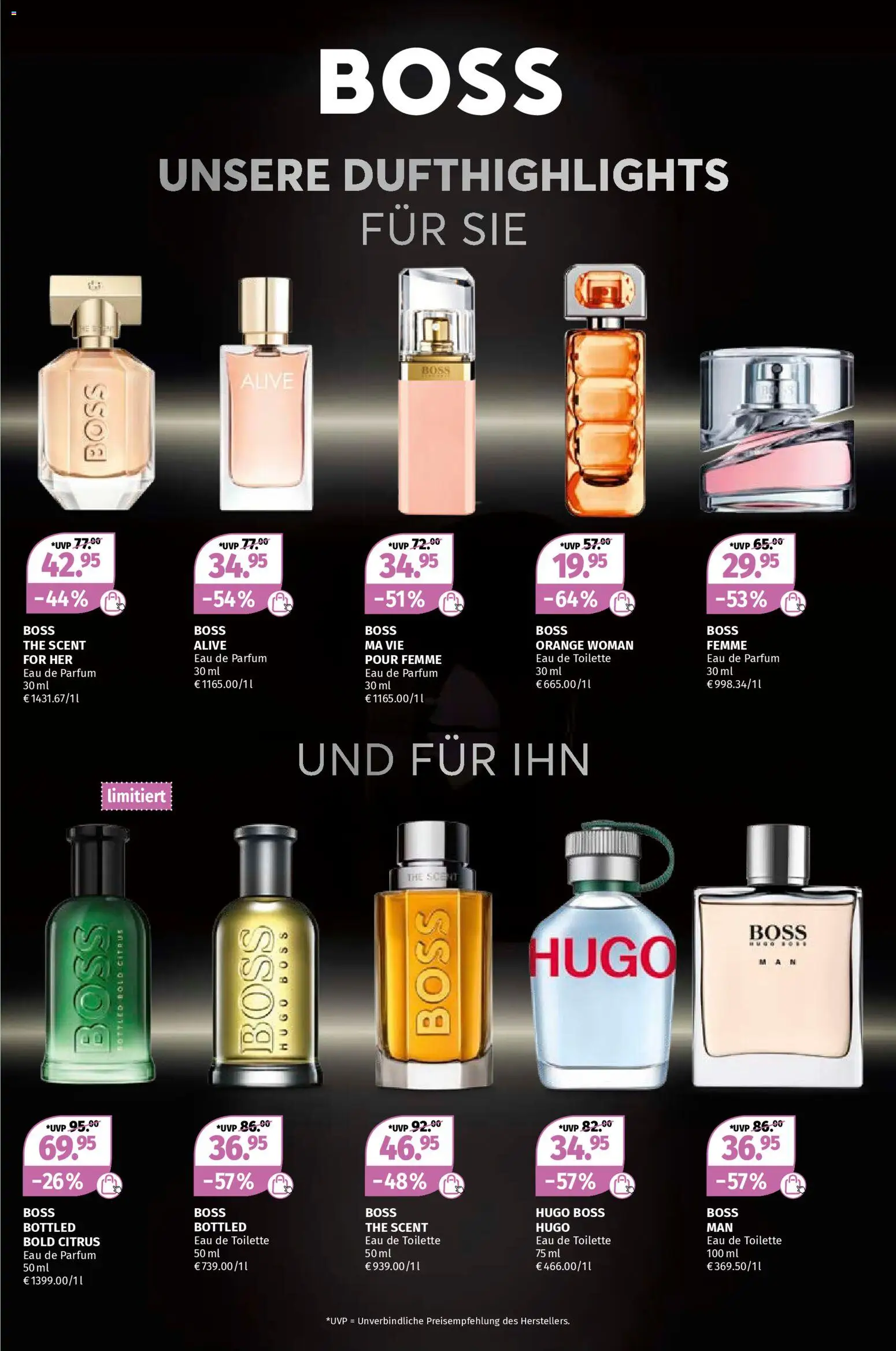 Müller Beauty Highlights – gültig ab 10.11.2025 | Seite: 7 | Produkte: Parfüm, Eau de Toilette, Eau de Parfum, Hugo