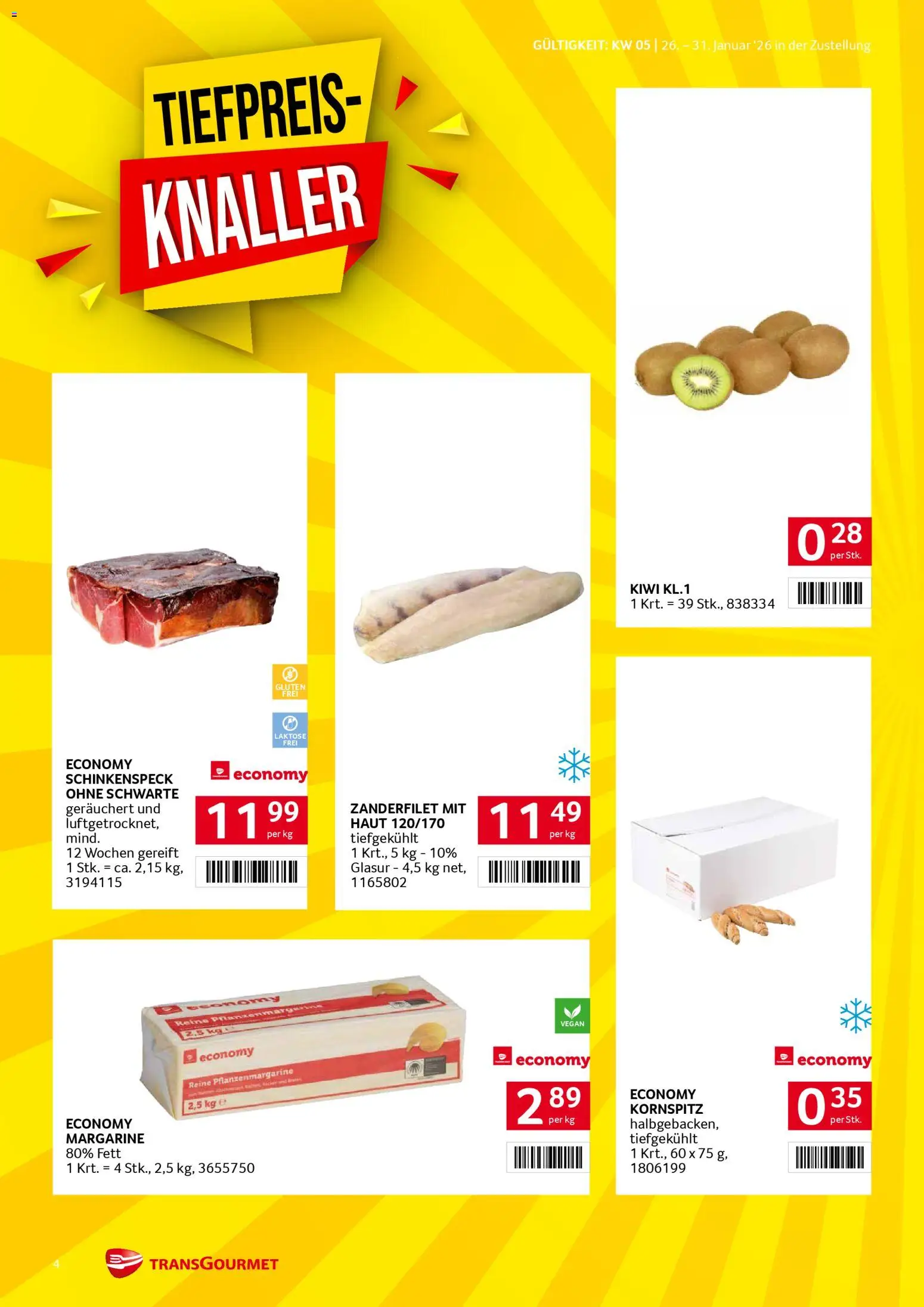 Transgourmet Zustellaktion gültig ab 26.01.2026 | Seite: 4 | Produkte: Kiwi