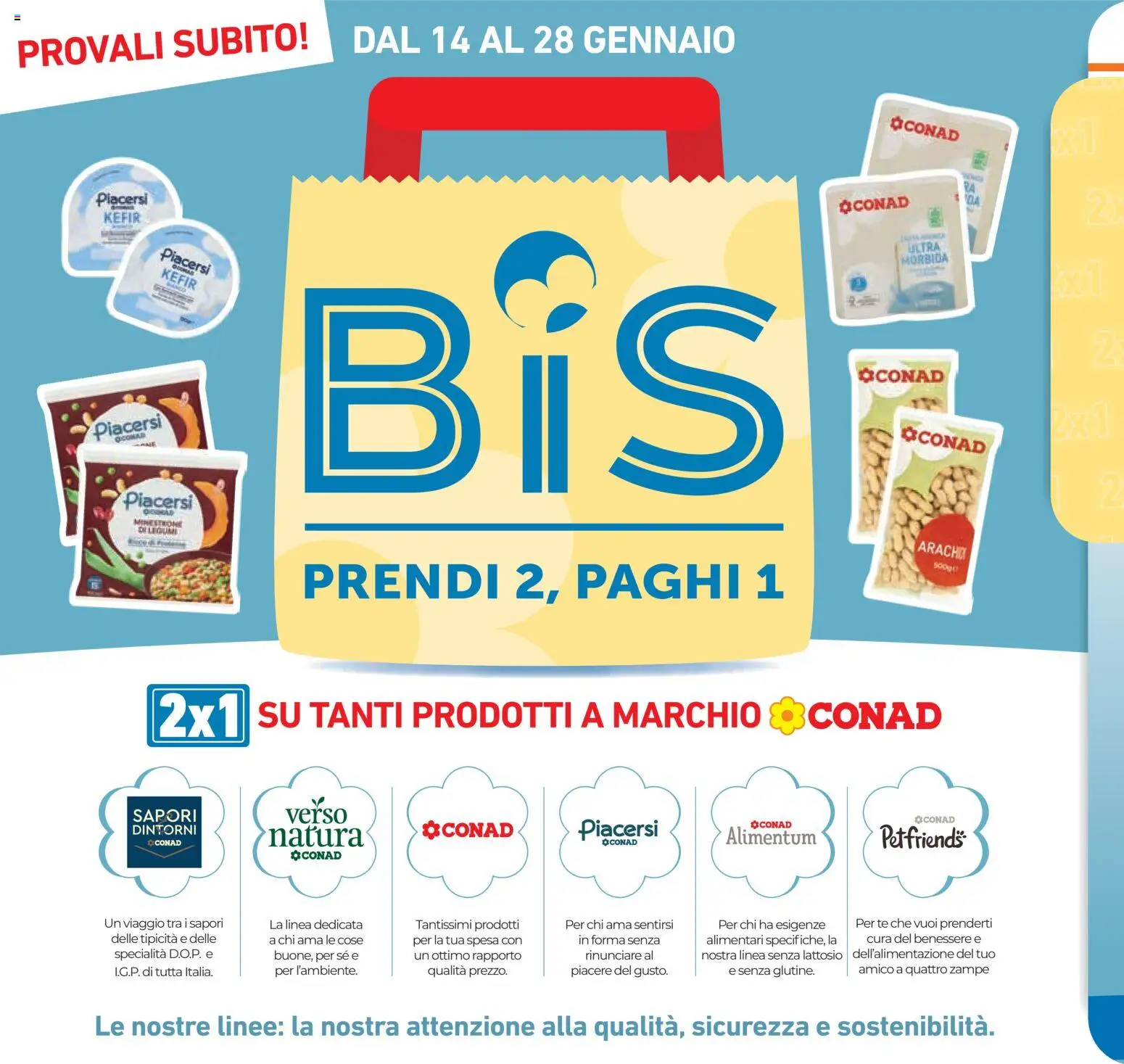 Volantino Conad del 14.01.2026 | Pagina: 2 | Prodotti: Minestrone, Legumi, Tè