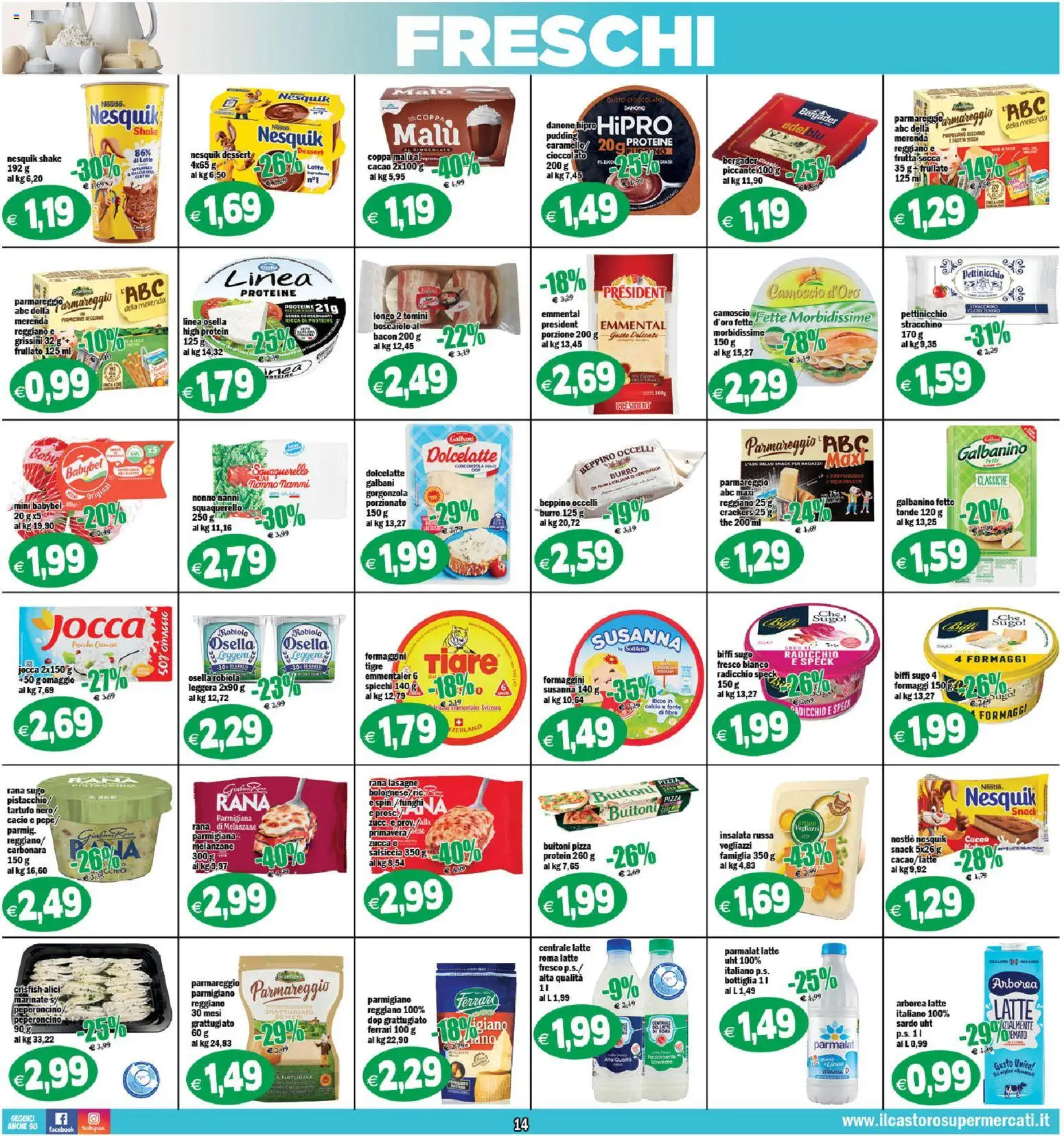 Volantino Il Castoro del 27.11.2025 | Pagina: 14 | Prodotti: Peperoncino, Crackers, The, Bottiglia