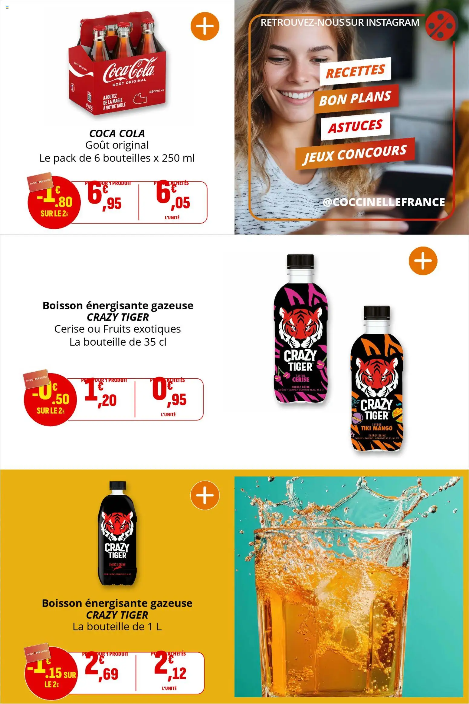 {H1} | Page: 28 | Produits: Table, Boisson énergisante, Crazy Tiger, Café