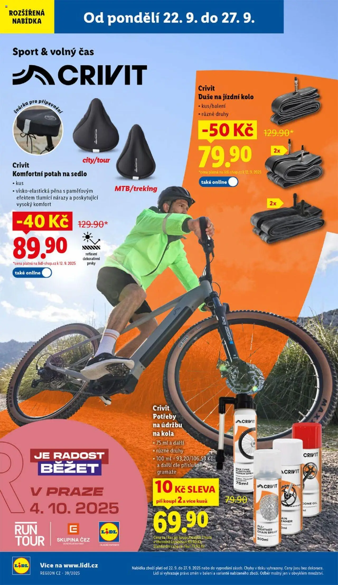 Lidl leták - Spotřební zboží od 22.09.2025 | Strana: 10 | Produkty: Kolo, Kola