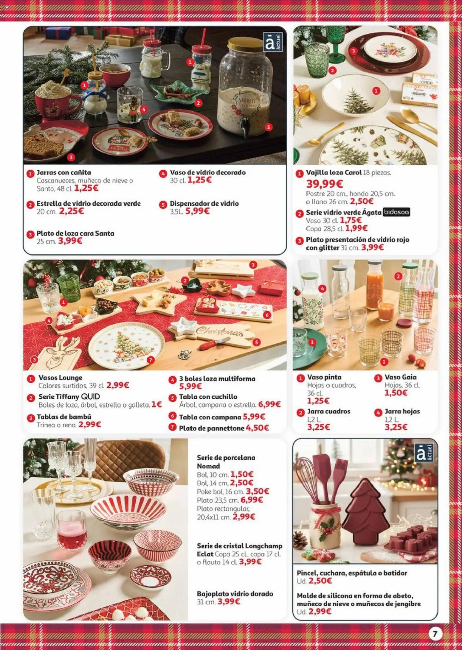 Alcampo - Deco Navidad 2025 │ válido desde el 06.11.2025 | Página: 7 | Productos: Vasos, Dispensador, Βρεφικό κρεβάτι, Vaso pinta