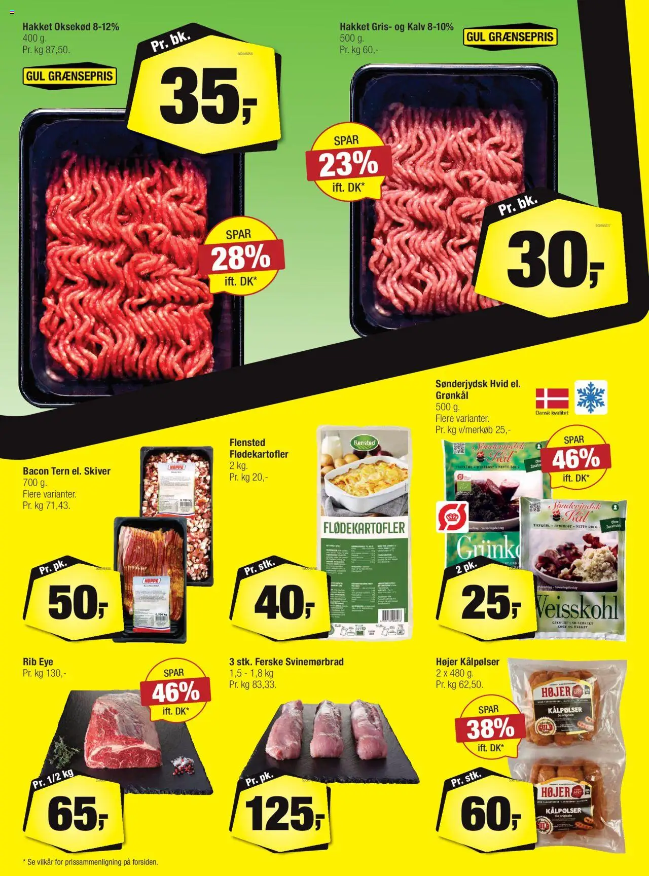 Calle tilbudsavis – gyldig fra 08.10.2025 | Side: 12 | Produkter: Oksekød, Bacon, Grønkål