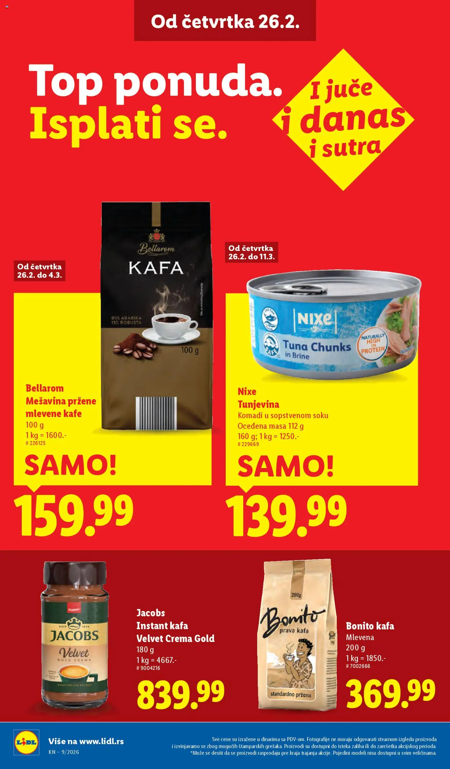 Lidl katalog - važi od 26.02.2026 | Strana: 26 | Proizvode: Bombone, Gumene bombone, Čokolada, Mlečna čokolada
